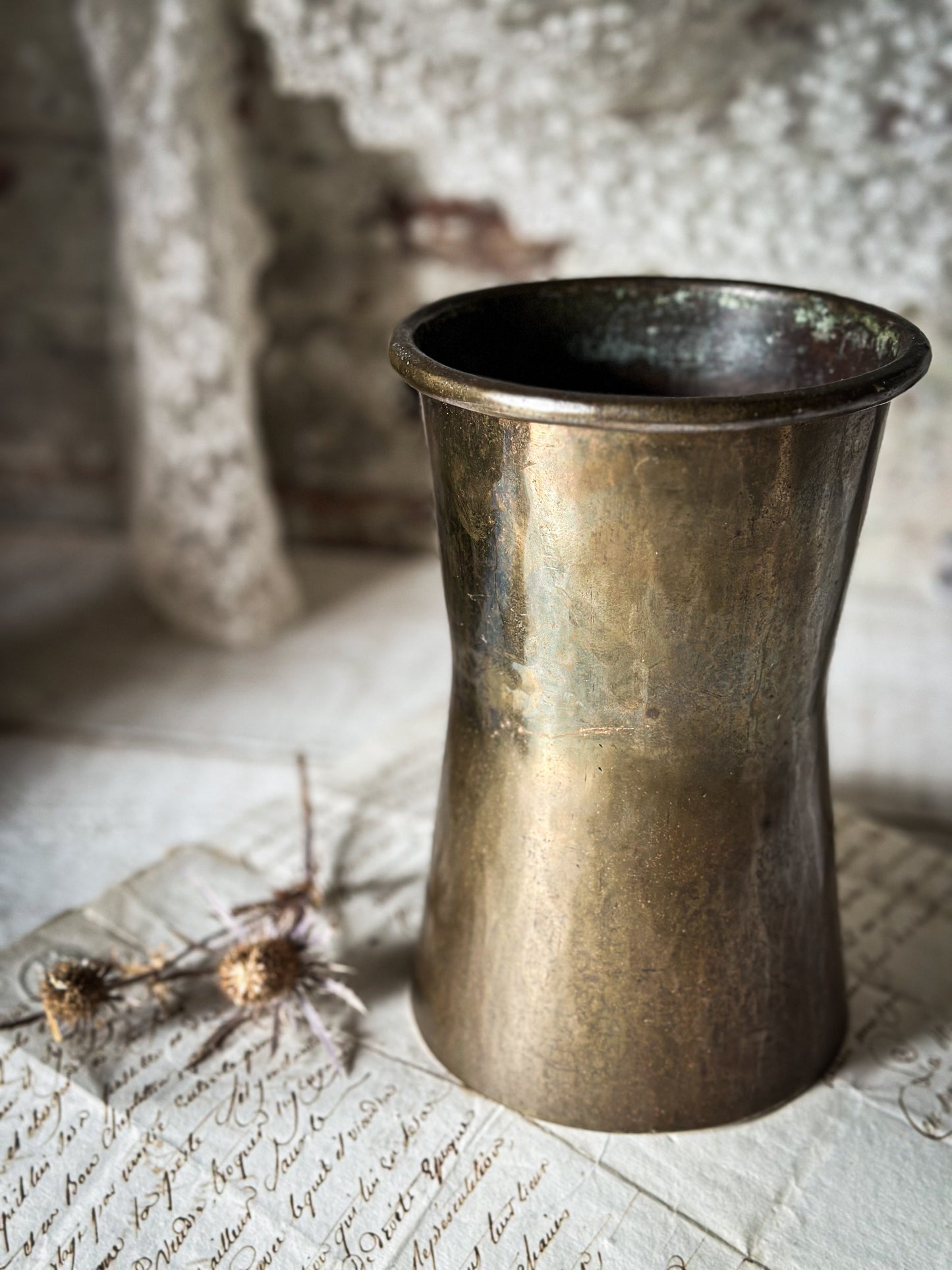 A beautiful Arts and Crafts Brass vase