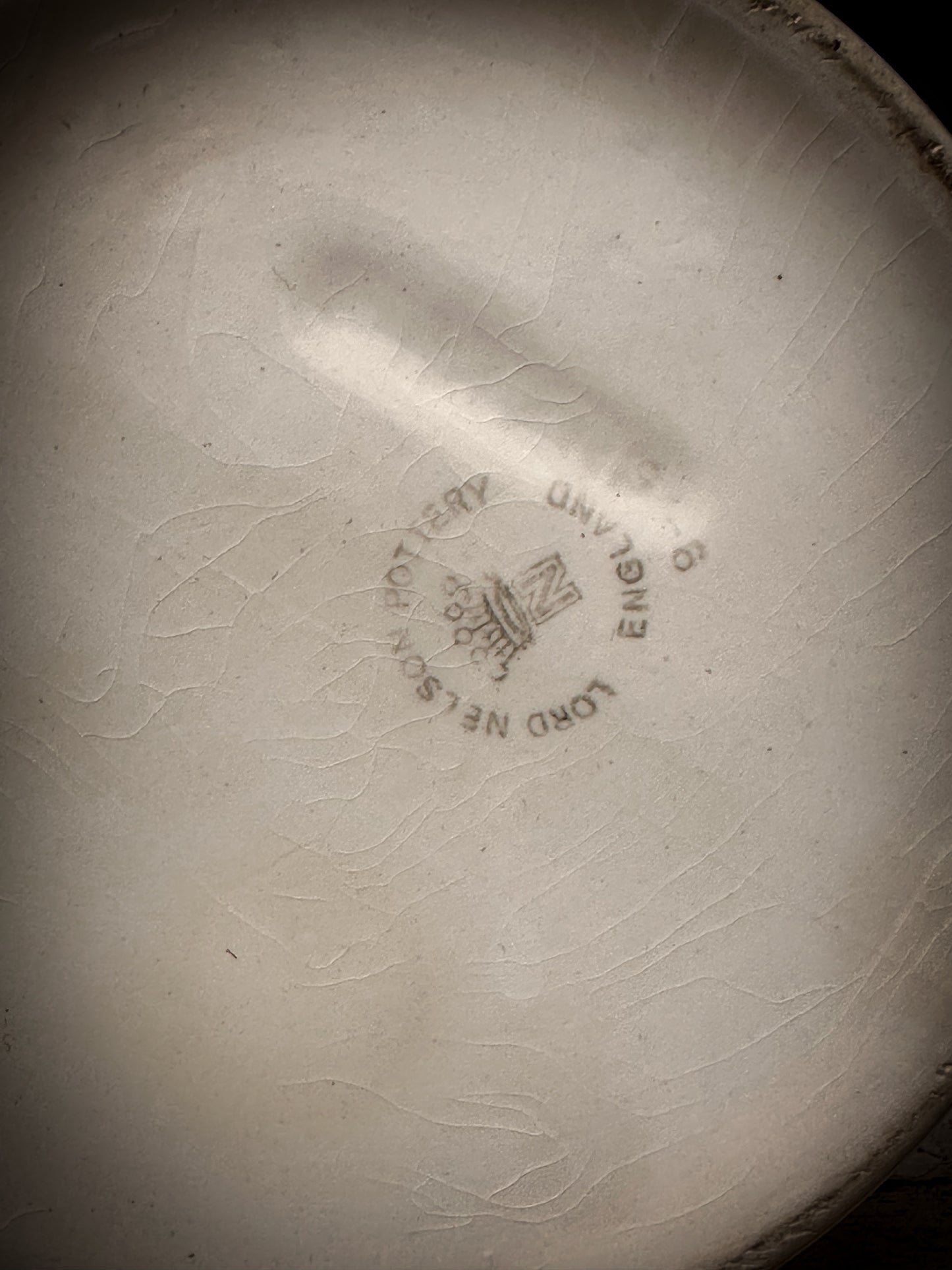 An Antique Ironstone Banded Jug with a Christmas hand painted quote