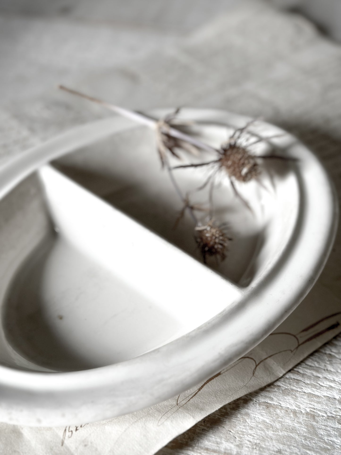 A Bristol reinforced vitrite Ironstone divided serving dish