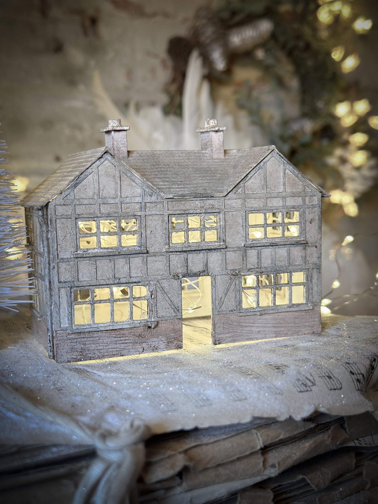 A reworked 1950’s model German Putz thatched Manor House