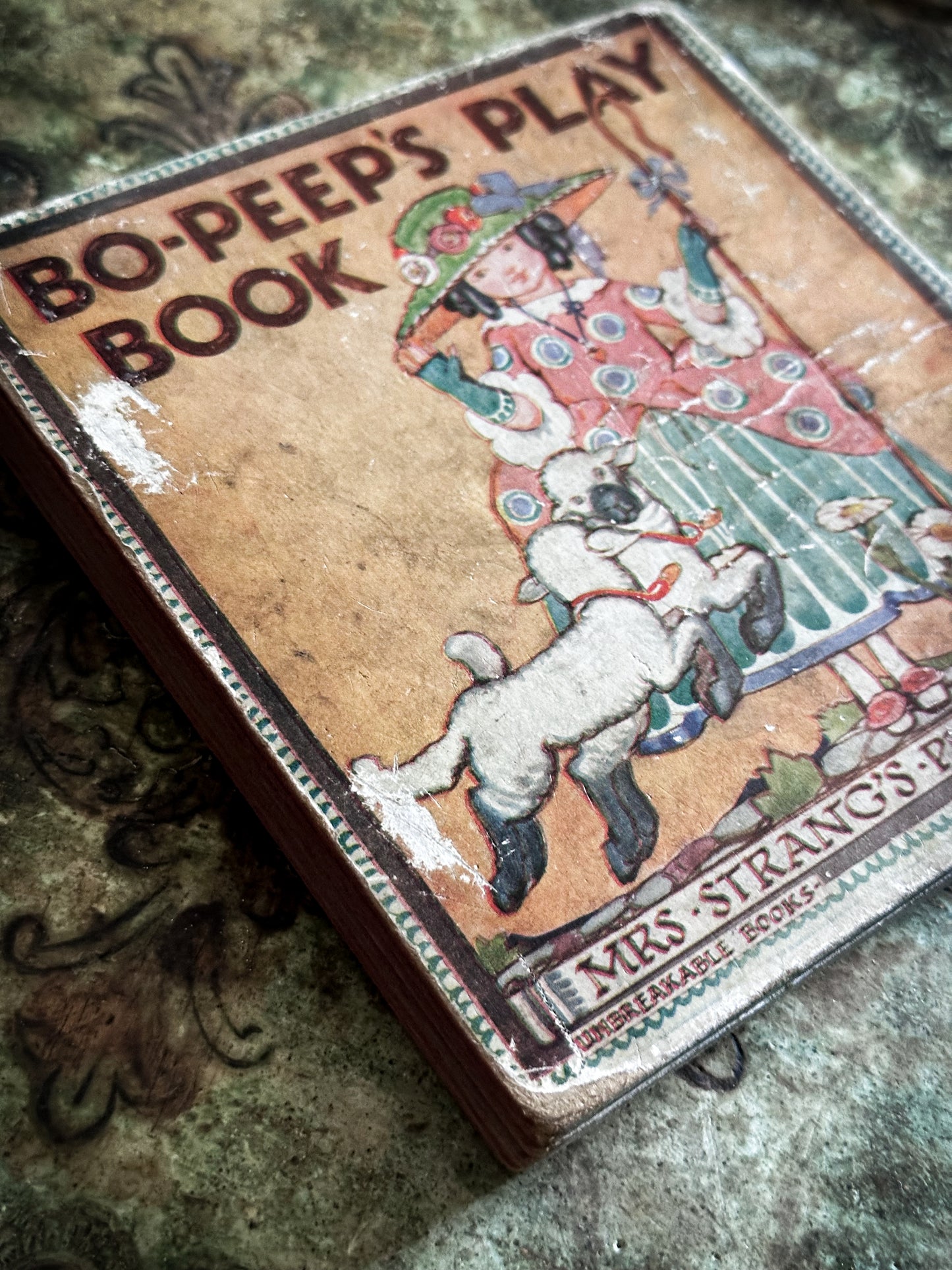 Antique Bo-Peep’s Unbreakable Play Book by Mrs Strang c.1920