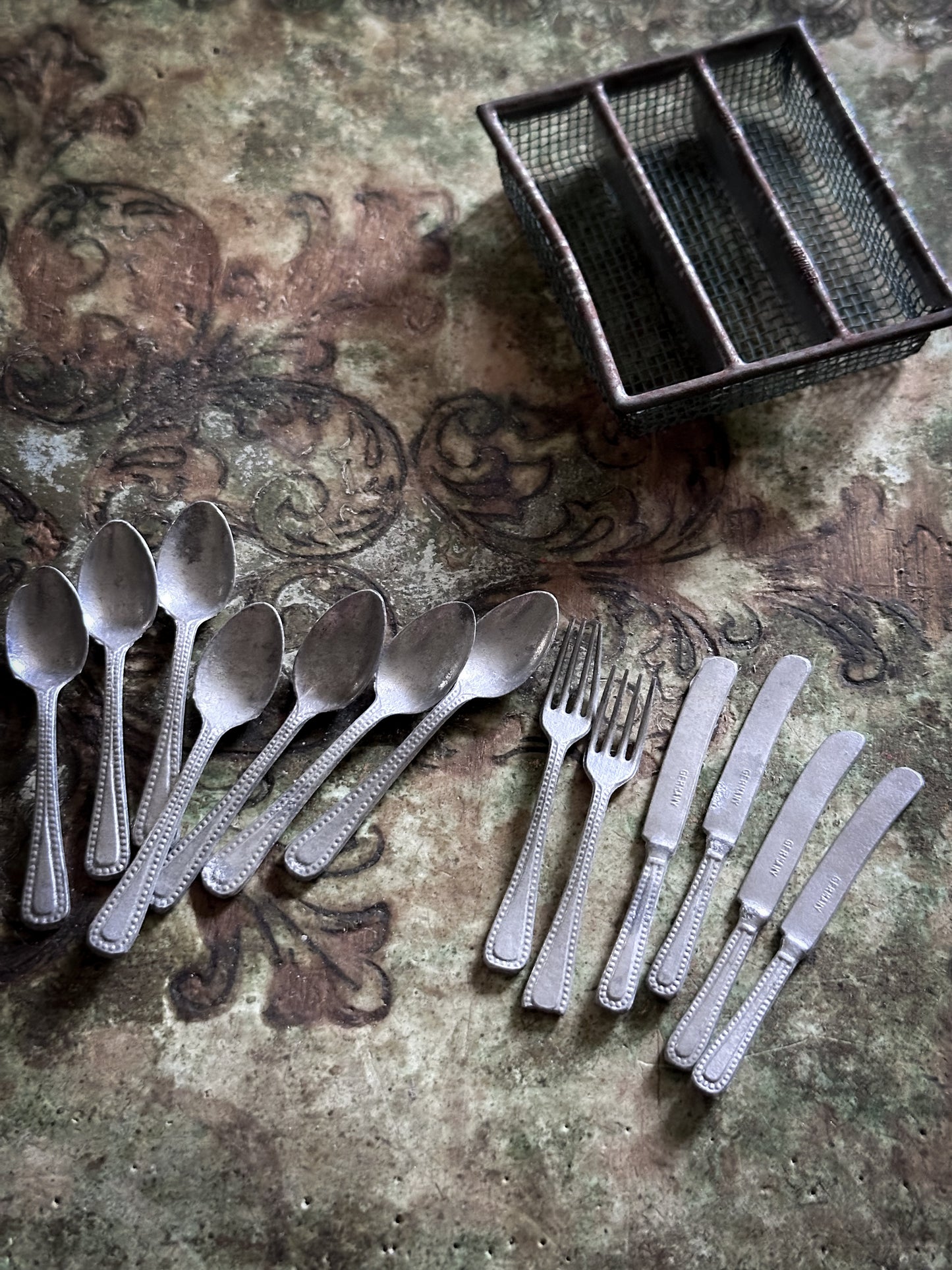 Antique German Dolls House Cutlery Set c.1900