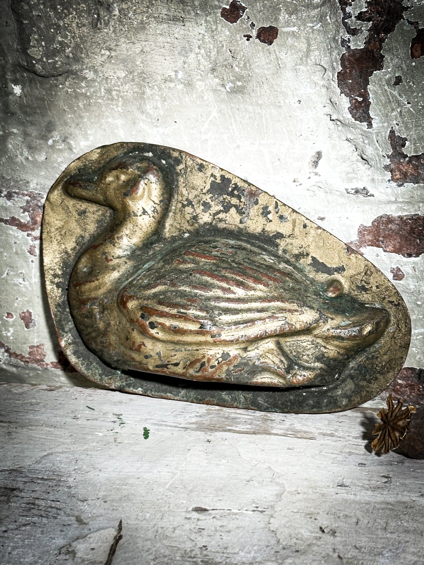 A vintage Belgium duck chocolate mould