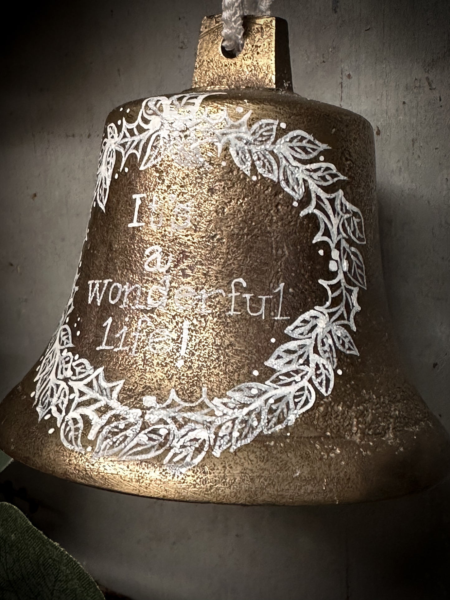 An Antique Brass Ship’s Bell With Christmas Quote