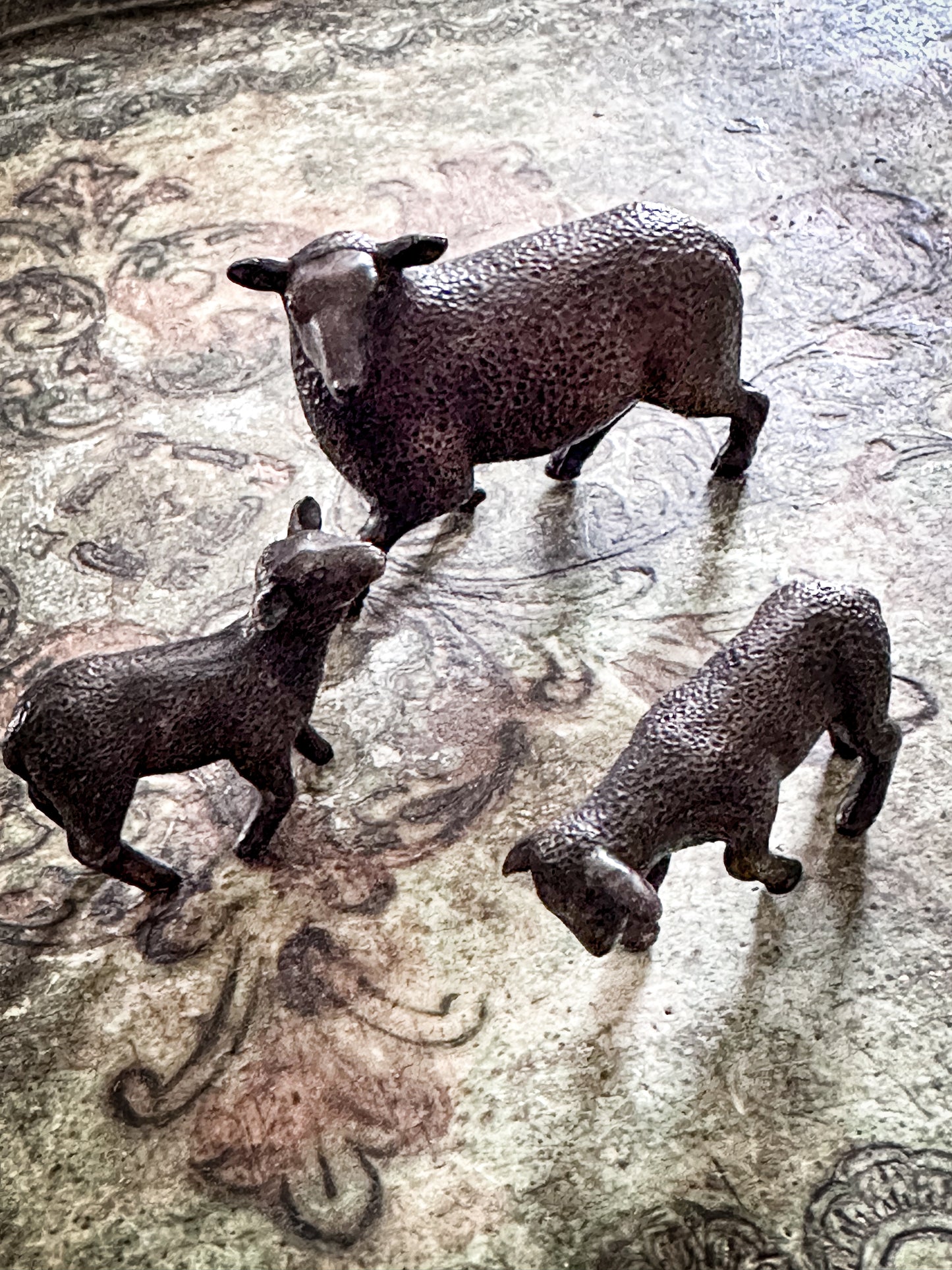 Steve Boss Bronze Sheep and Lambs Limited Edition