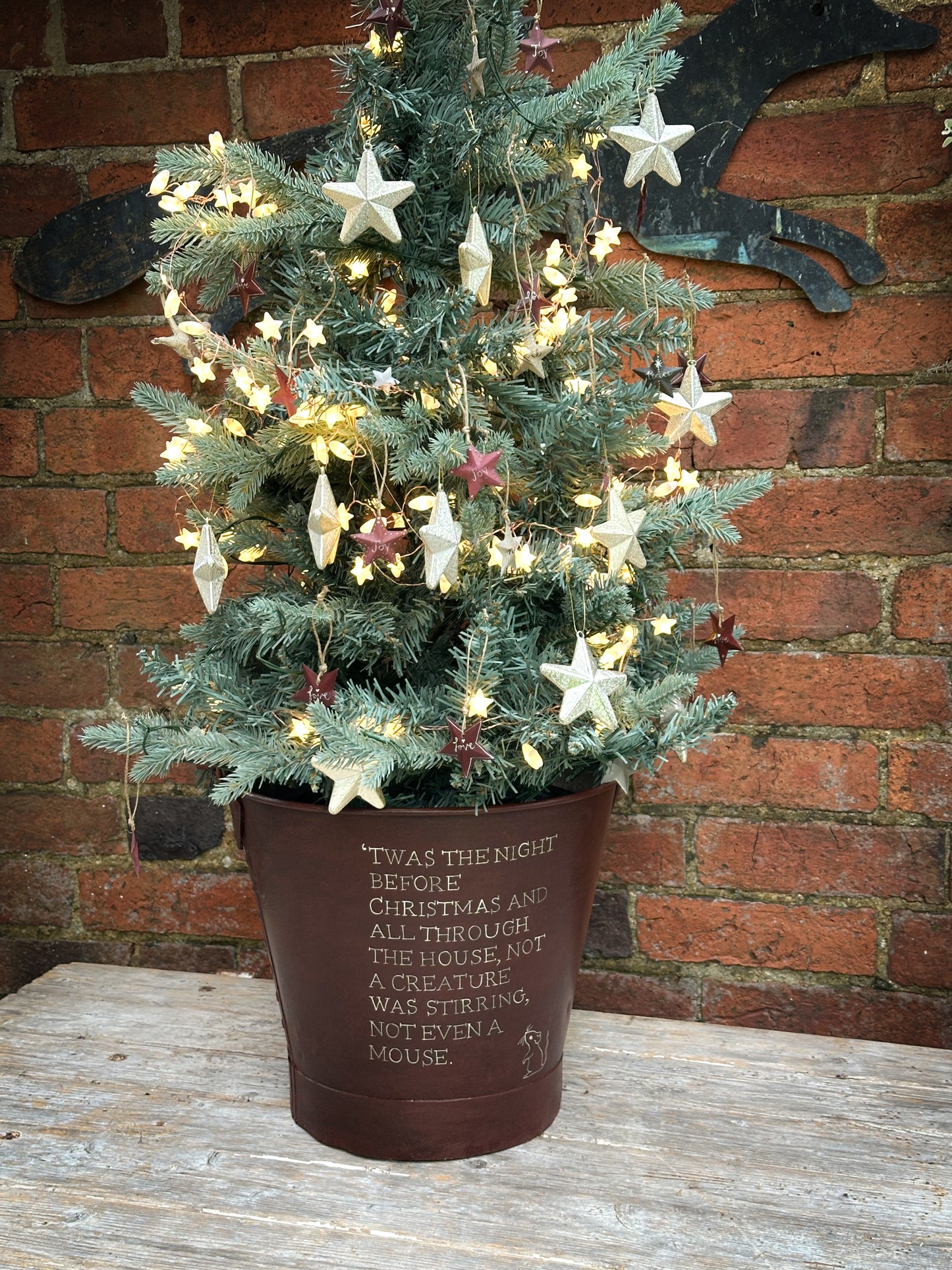 A beautiful heirloom vintage galvanised bucket hand painted using traditional sign writer’s techniques and materials