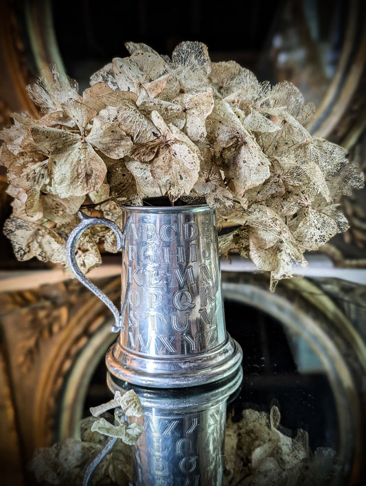 A Vintage Pewter Christening Cup