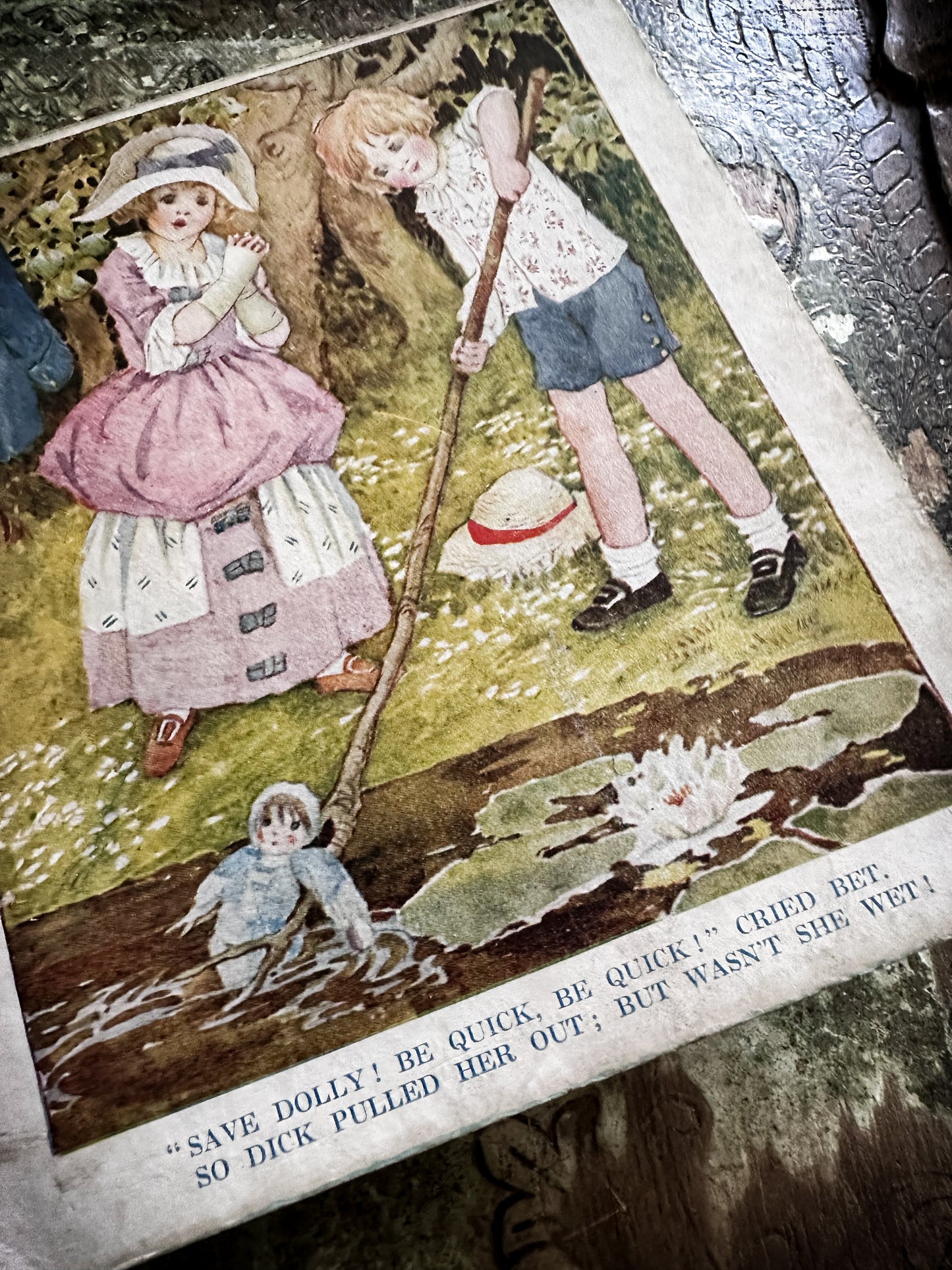 Antique Bo-Peep’s Unbreakable Play Book by Mrs Strang c.1920