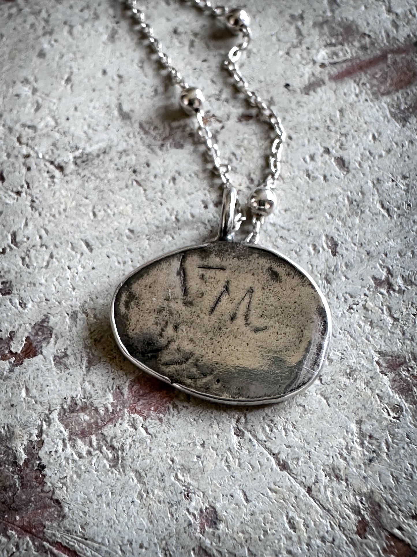 Moonlit Rabbit Pendant – Handcrafted .999 Fine Silver Necklace