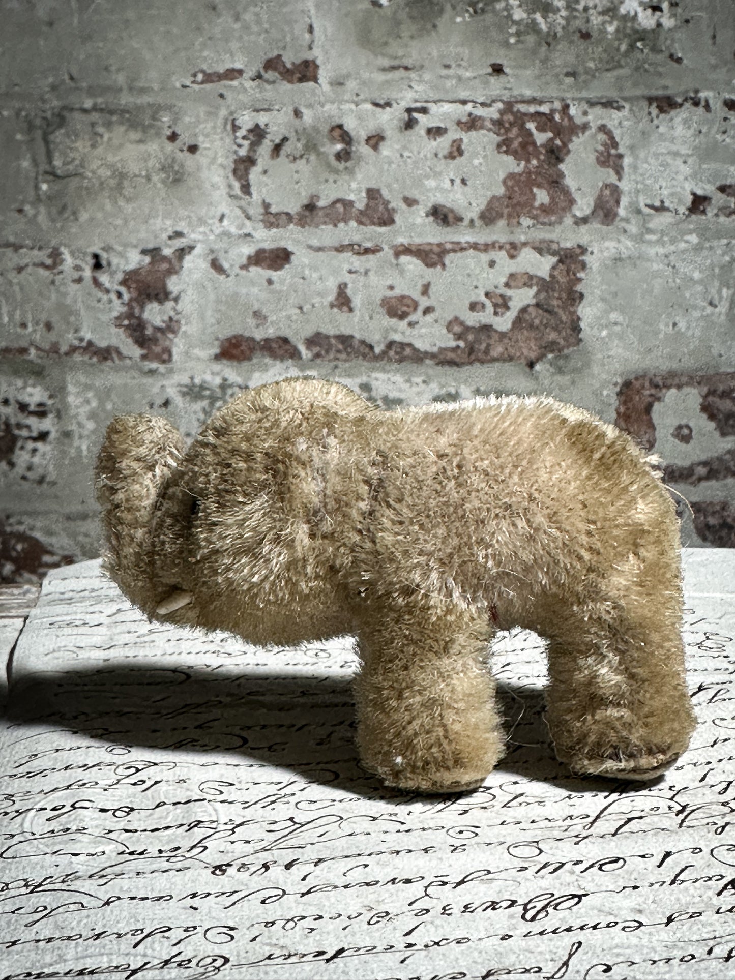 Antique Mohair Toy Elephant