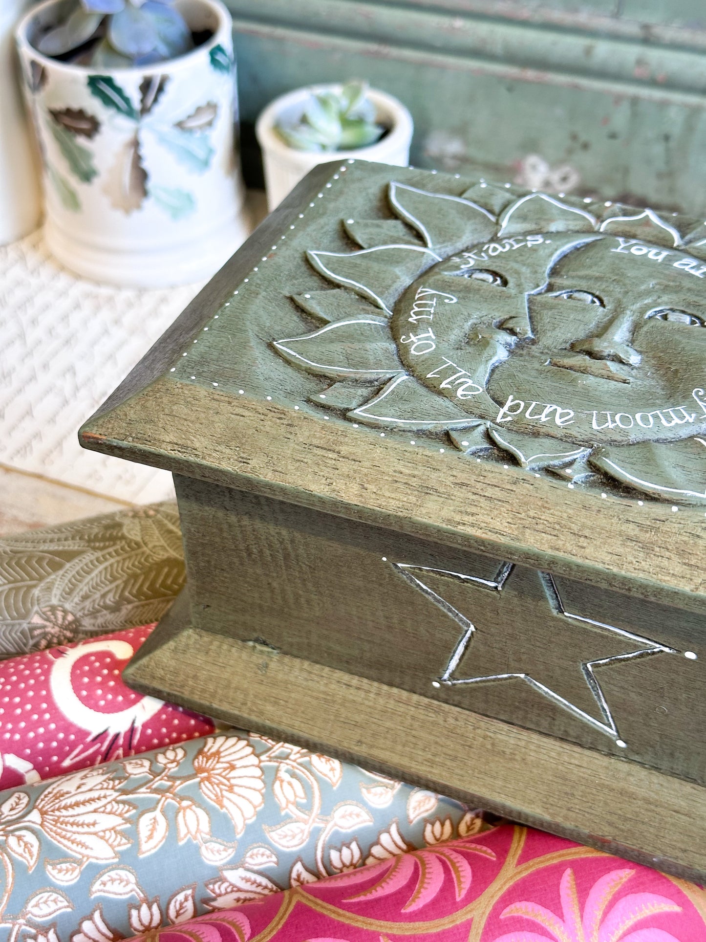 “You Are My Sun, My Moon and All My Stars” – Hand Painted Wooden Box