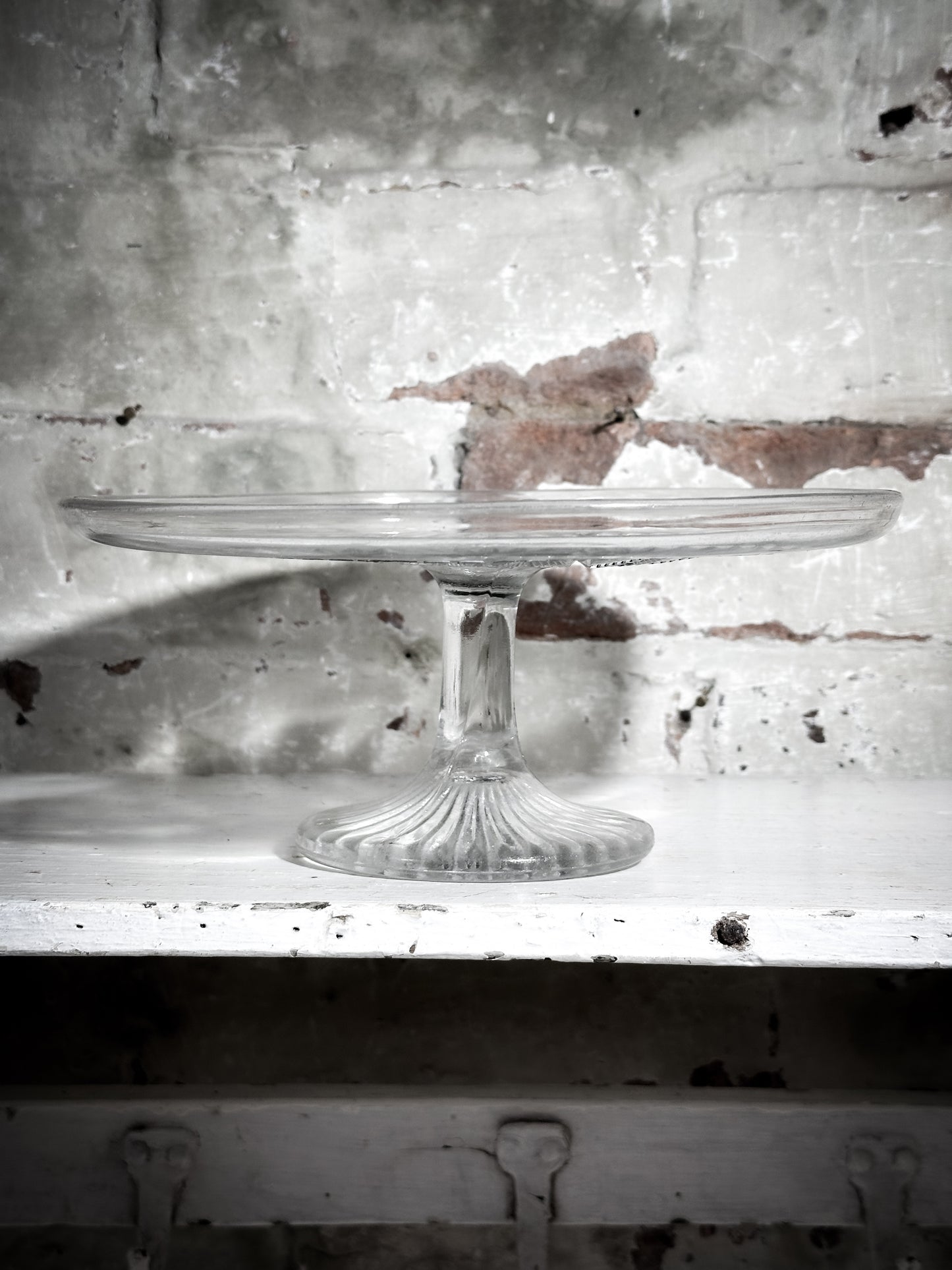 Pressed Glass Vintage Cake Stand