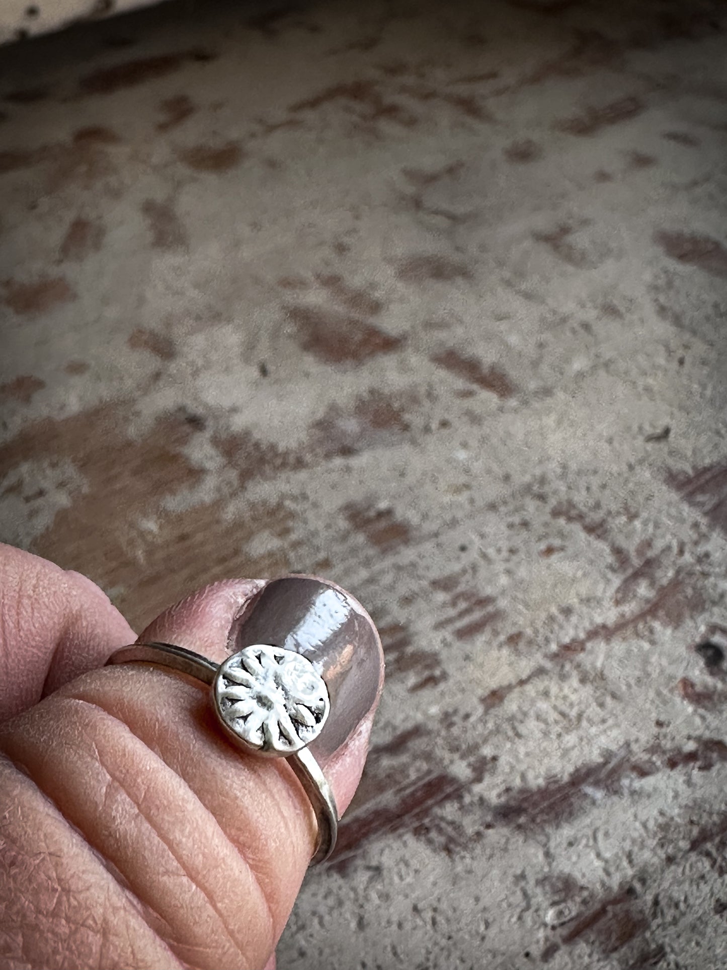 Little Meadow Ring – Fine Silver Botanical Sprig Ring