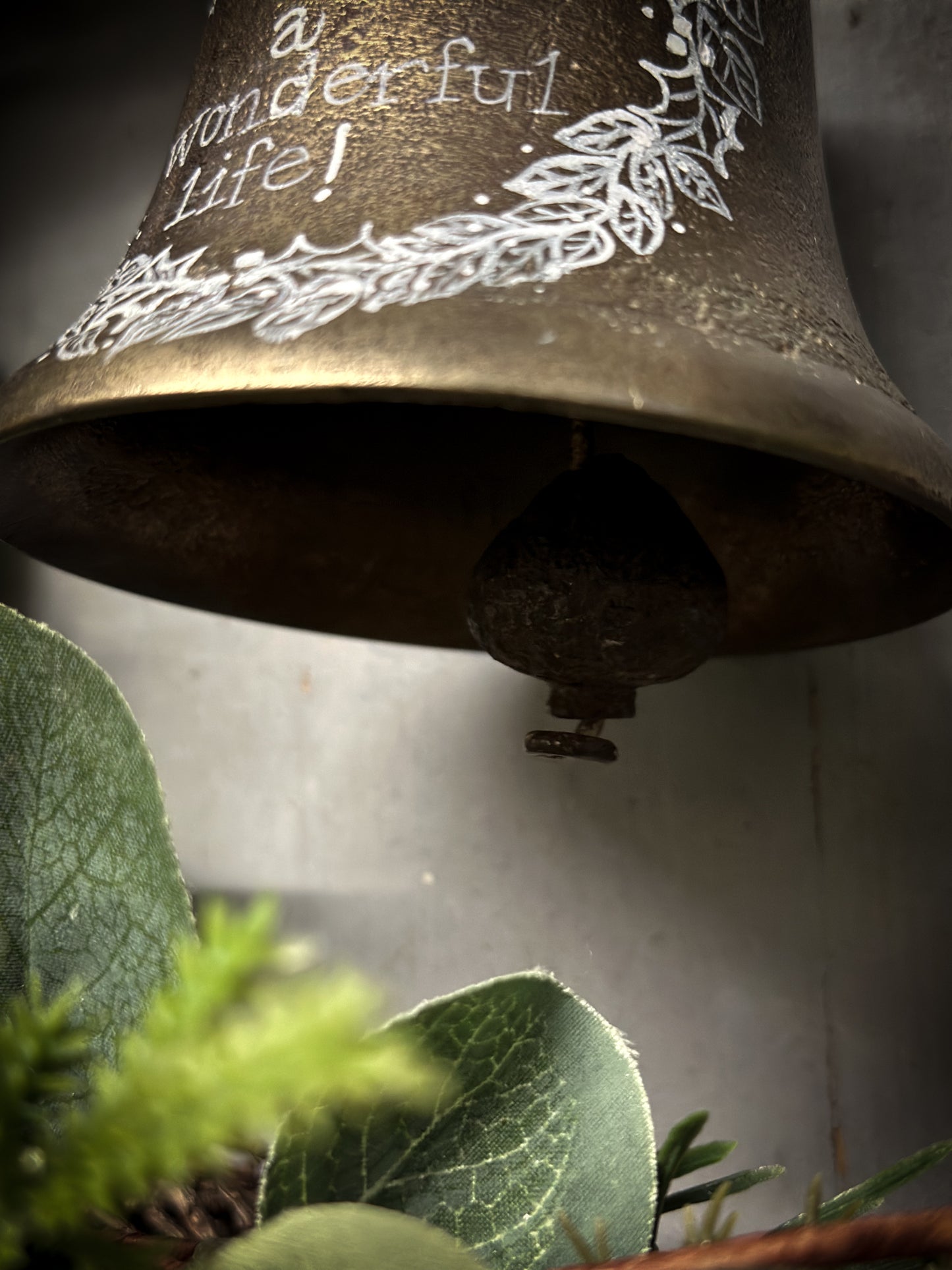 An Antique Brass Ship’s Bell With Christmas Quote