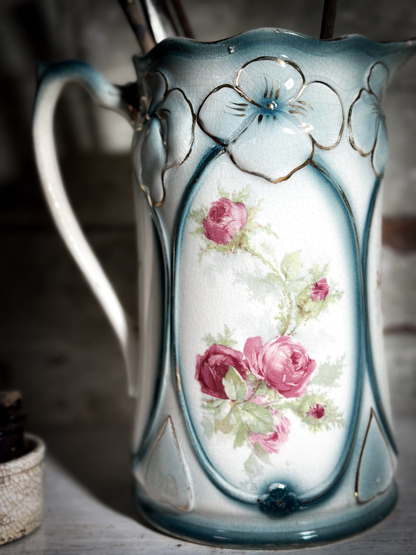 Victorian Rose Chintz Water Jug