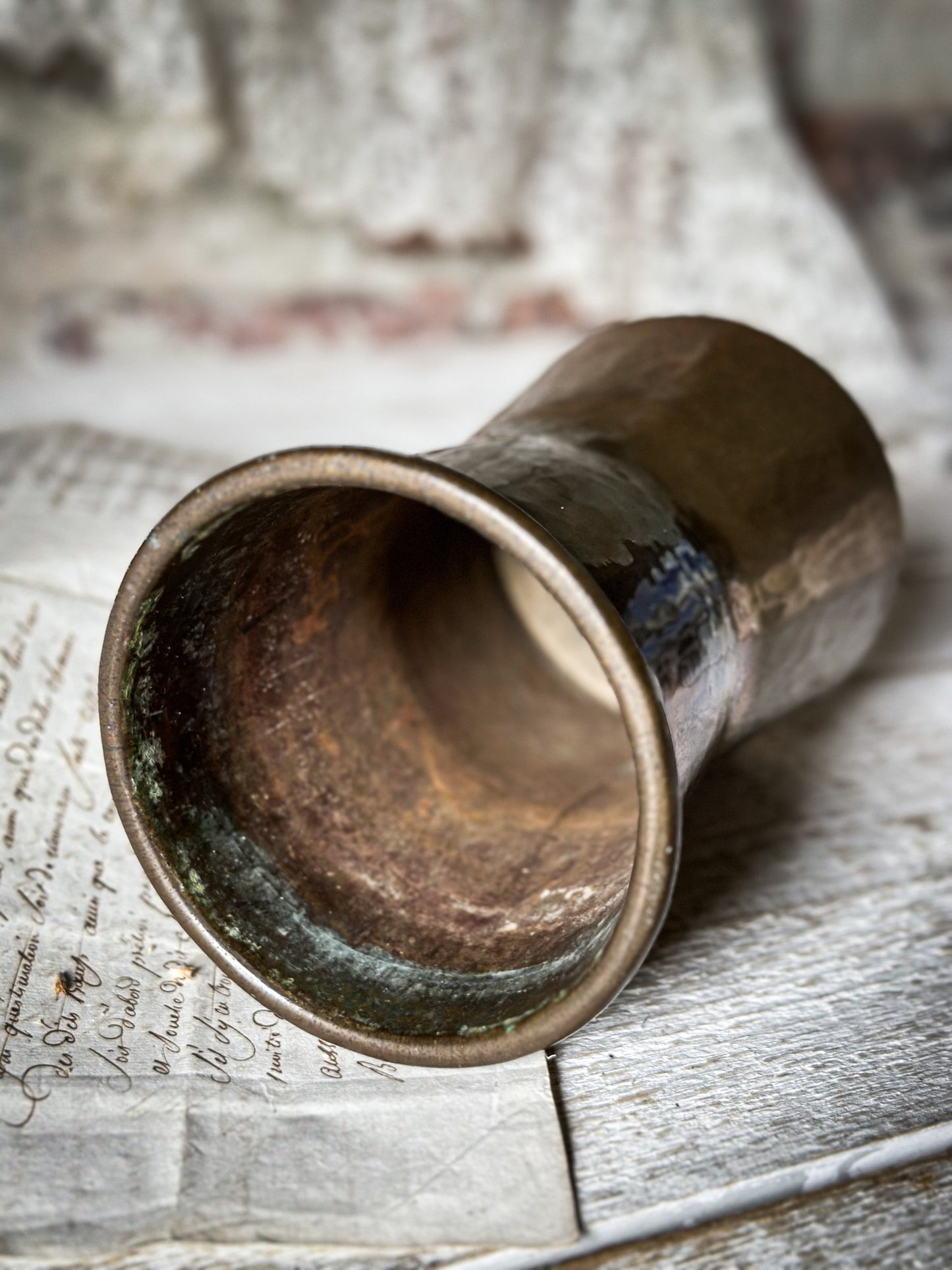 A beautiful Arts and Crafts Brass vase