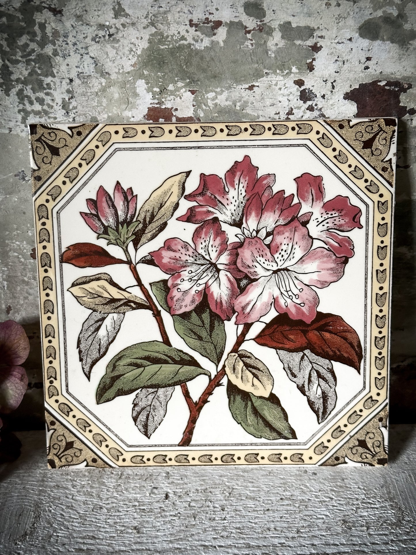 A beautiful Victorian fireside tile