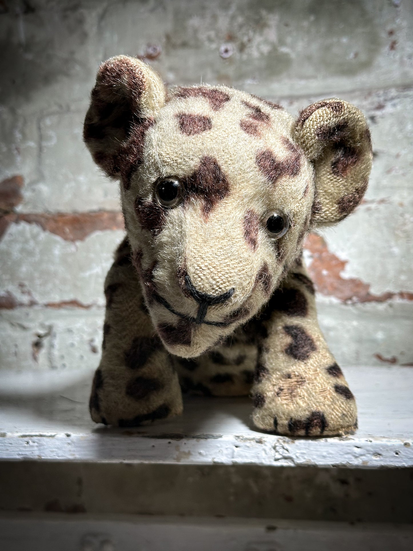 Antique Mohair Toy Leopard