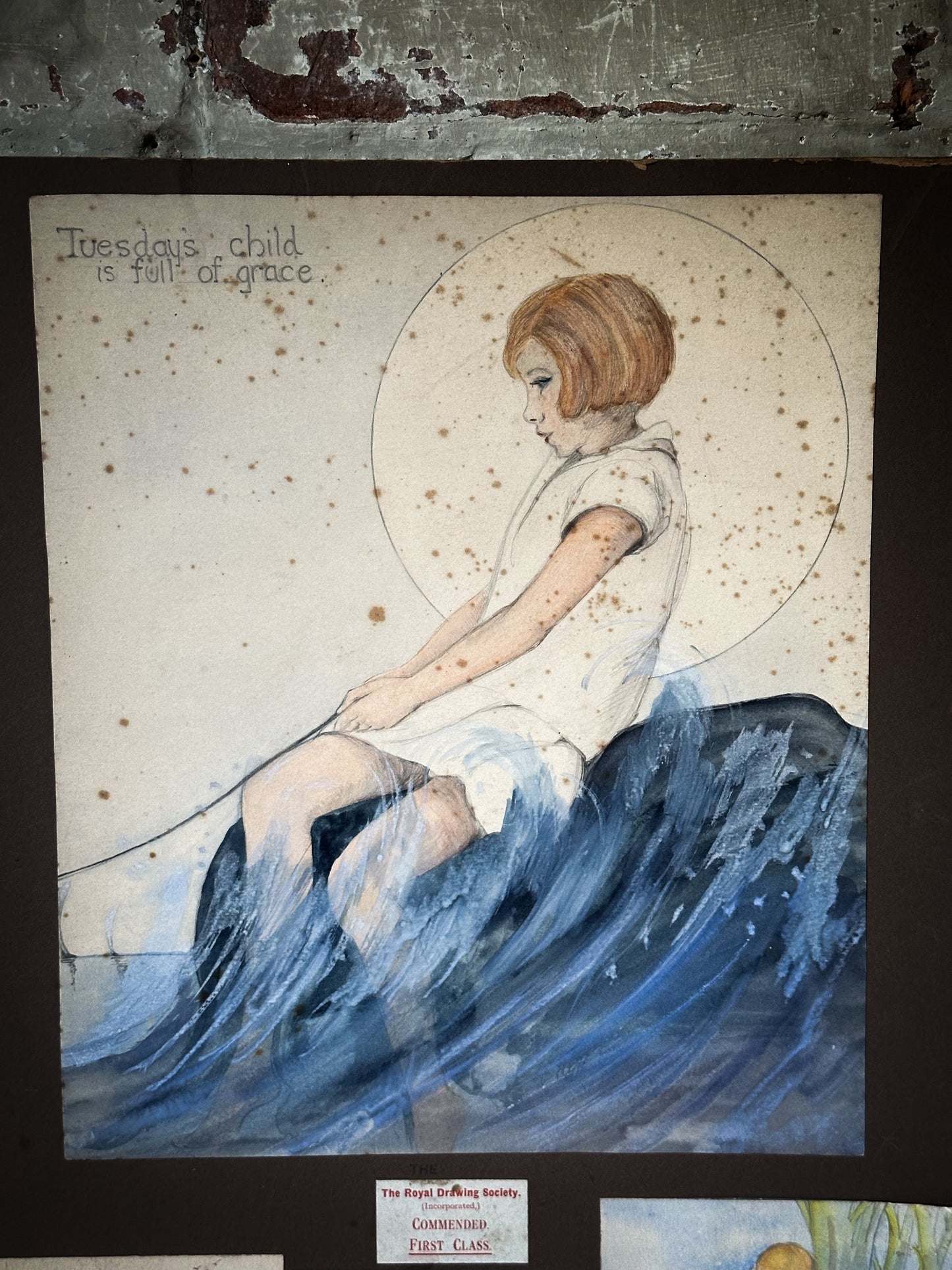 A rare surviving 1920’s young lady’s Art Portfolio entries to The Royal Drawing Society