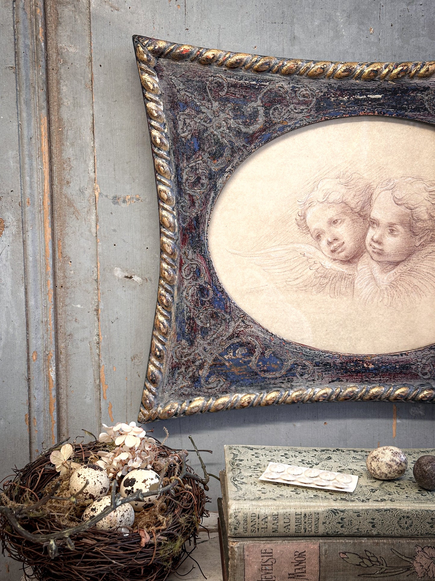 Vintage Cherub Picture