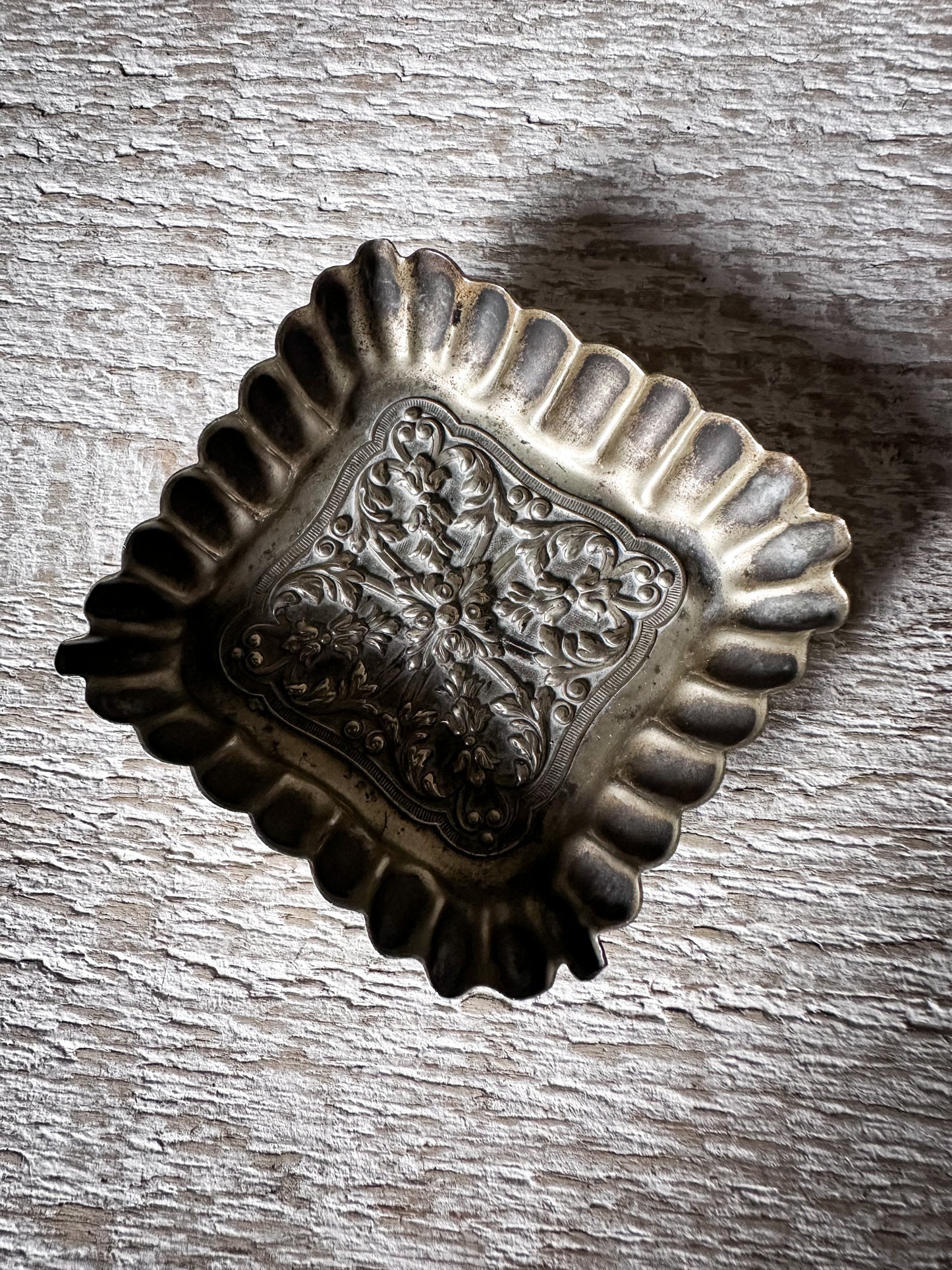 Victorian Silver Plated Trinket Dish | Registered Design No. 63218 | Antique Pin Tray