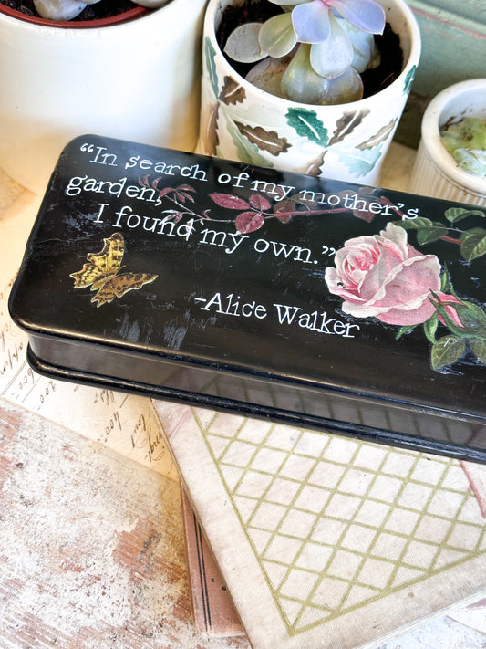 “In Search of My Mother’s Garden…” – Victorian Lacquered Glove Box