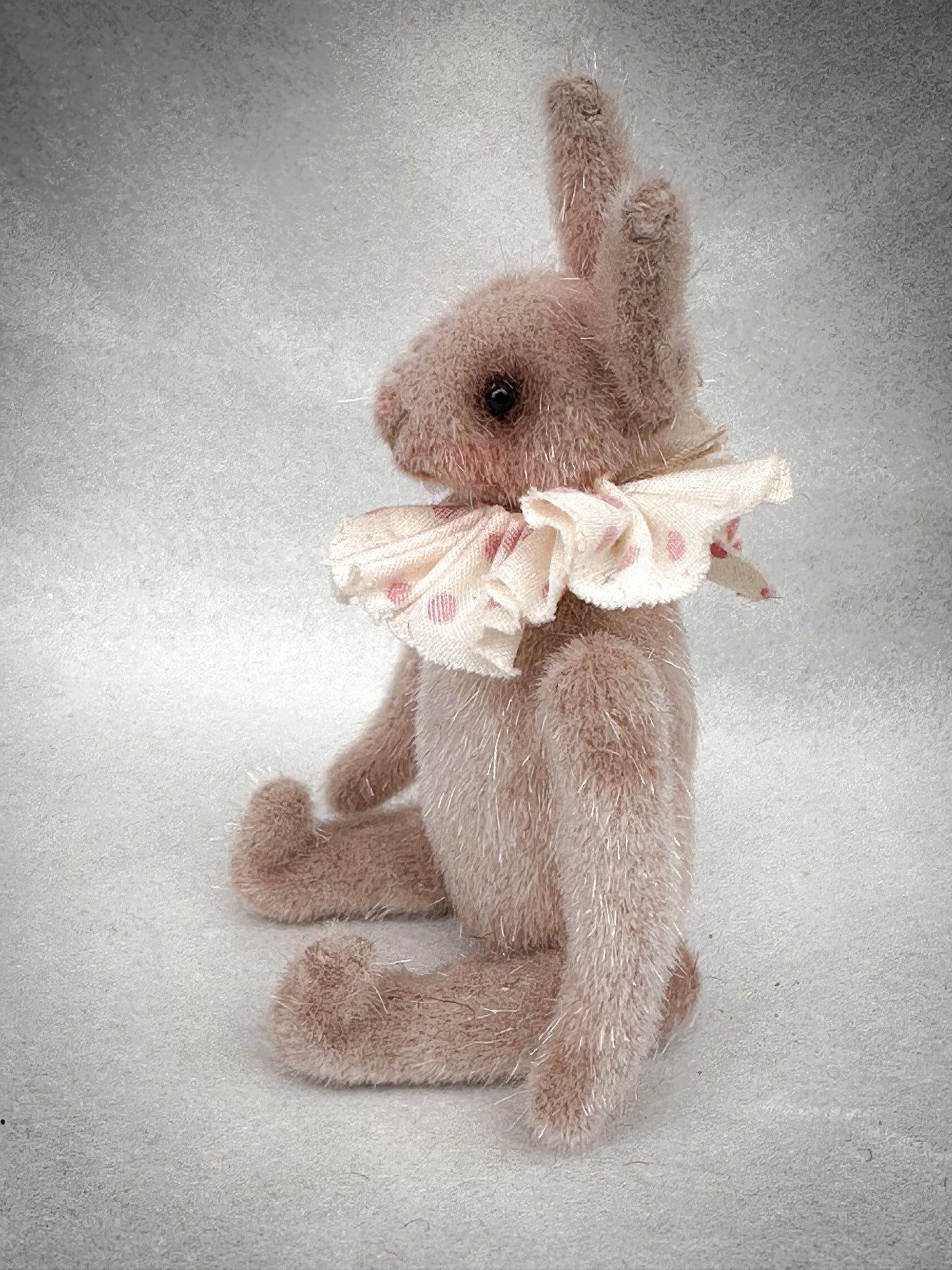Handmade One of a Kind Mohair Art Teddy Bunny by Goody Two Shoes