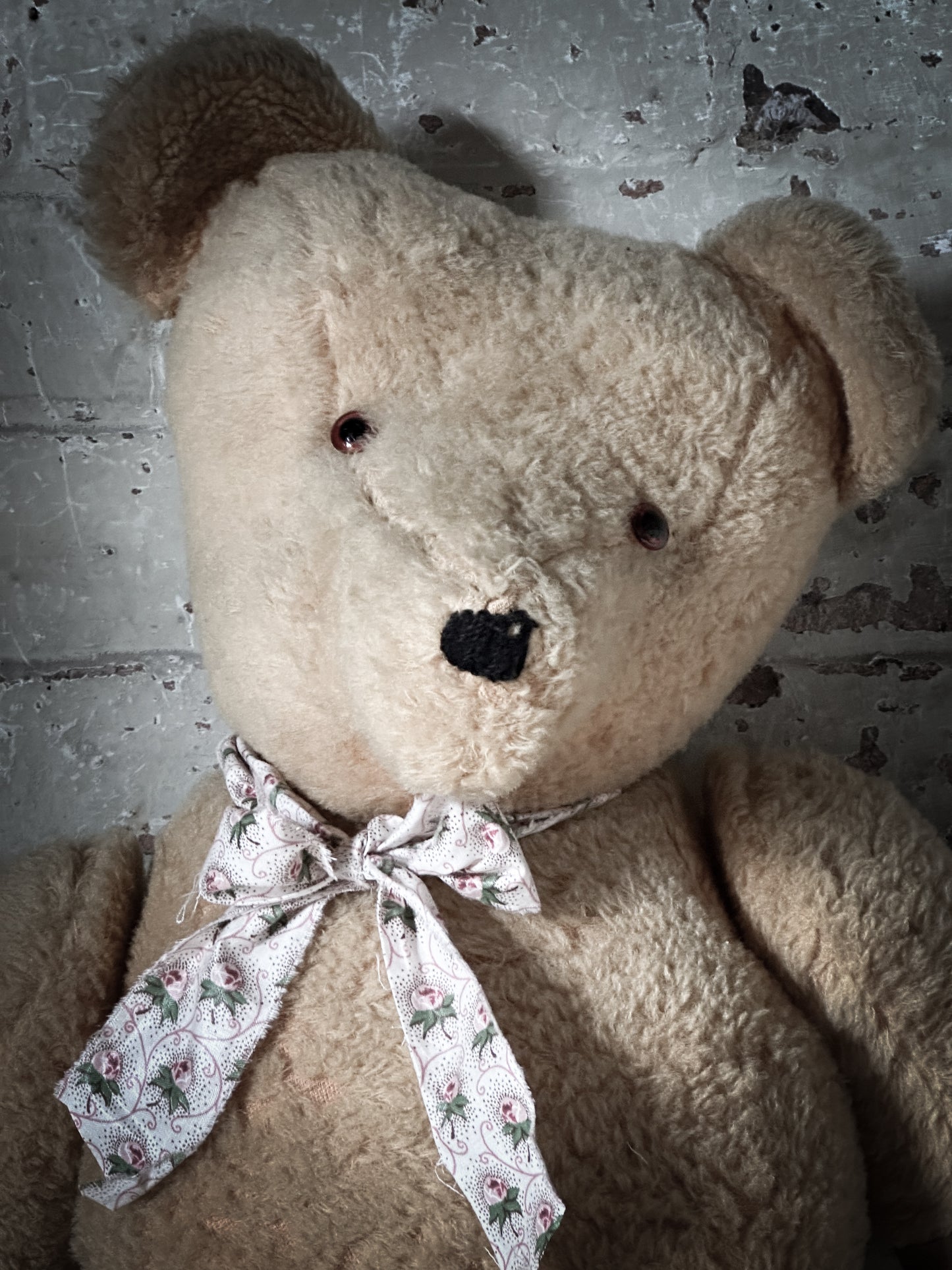 A lovely old large vintage teddy bear