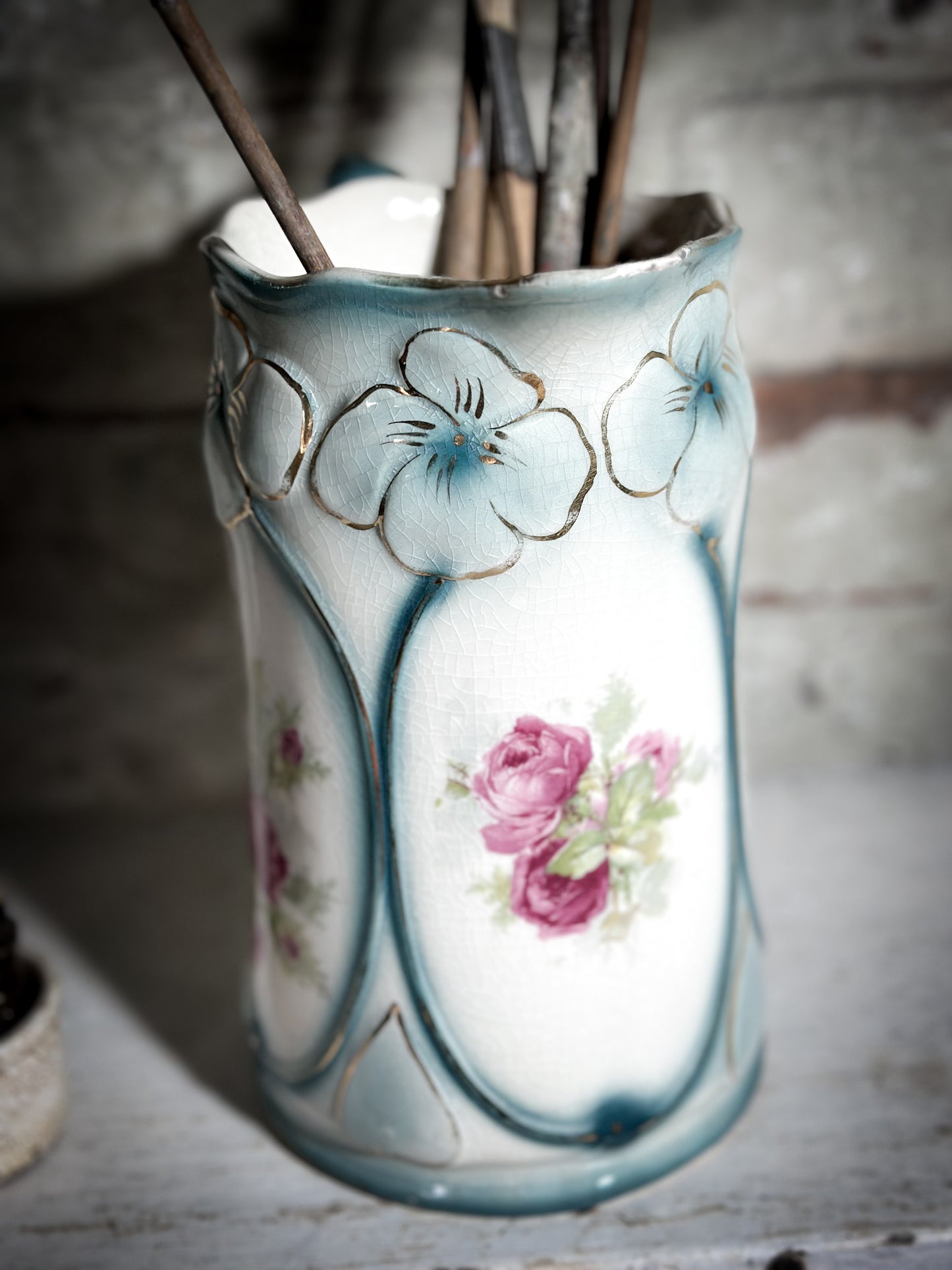 Victorian Rose Chintz Water Jug