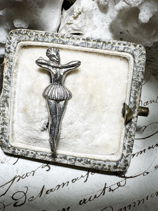 A Vintage Silver Ballet Pin