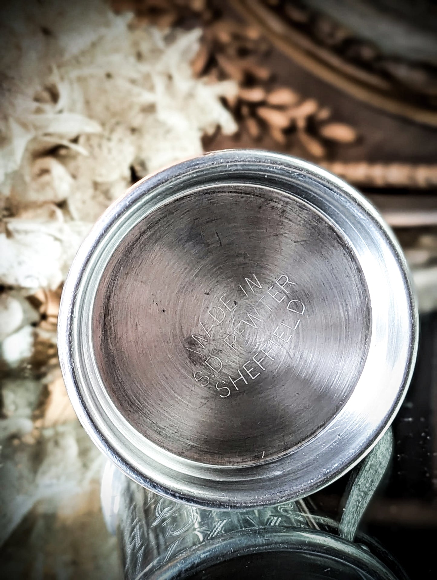 A Vintage Pewter Christening Cup