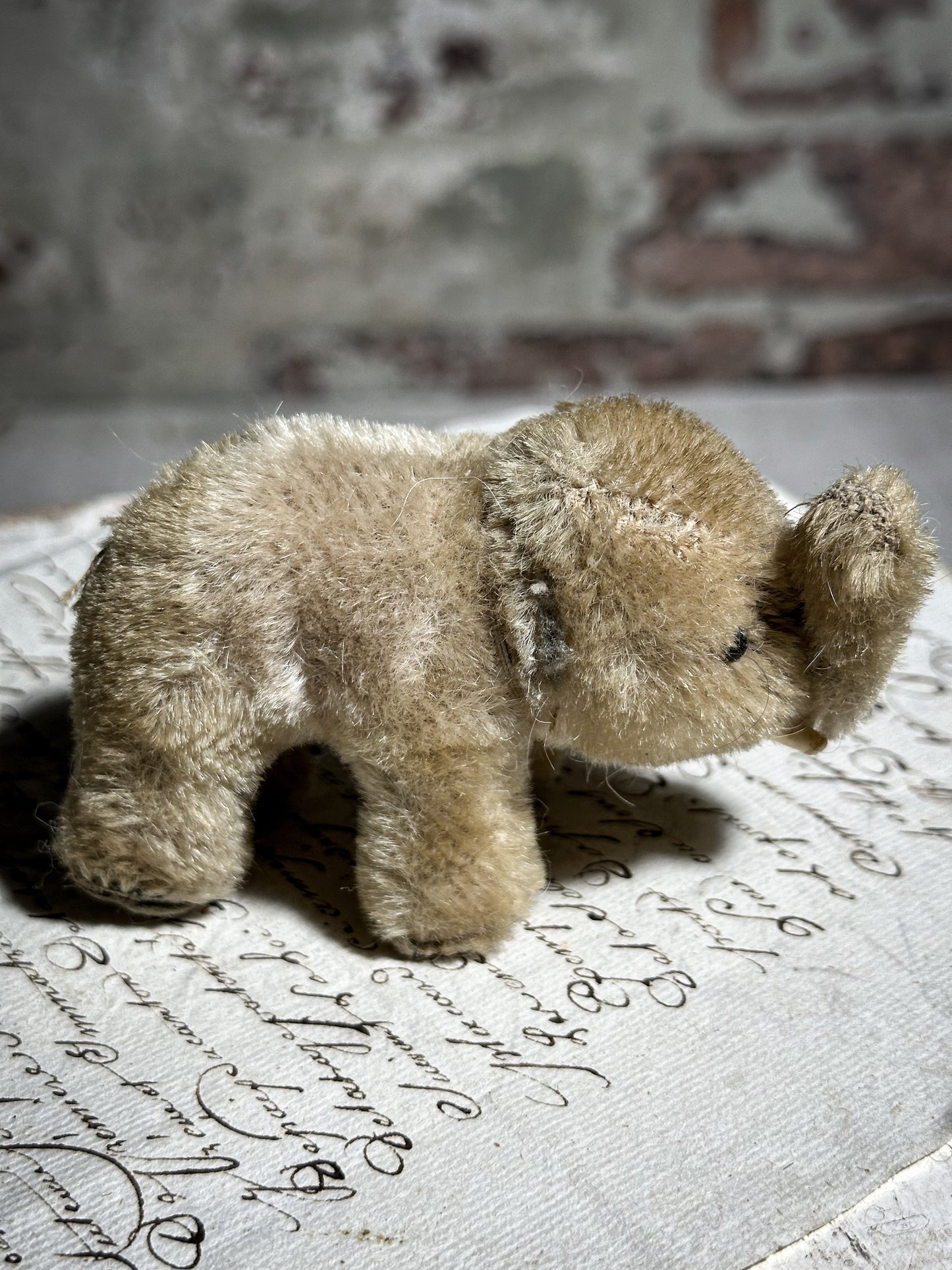 Antique Mohair Toy Elephant