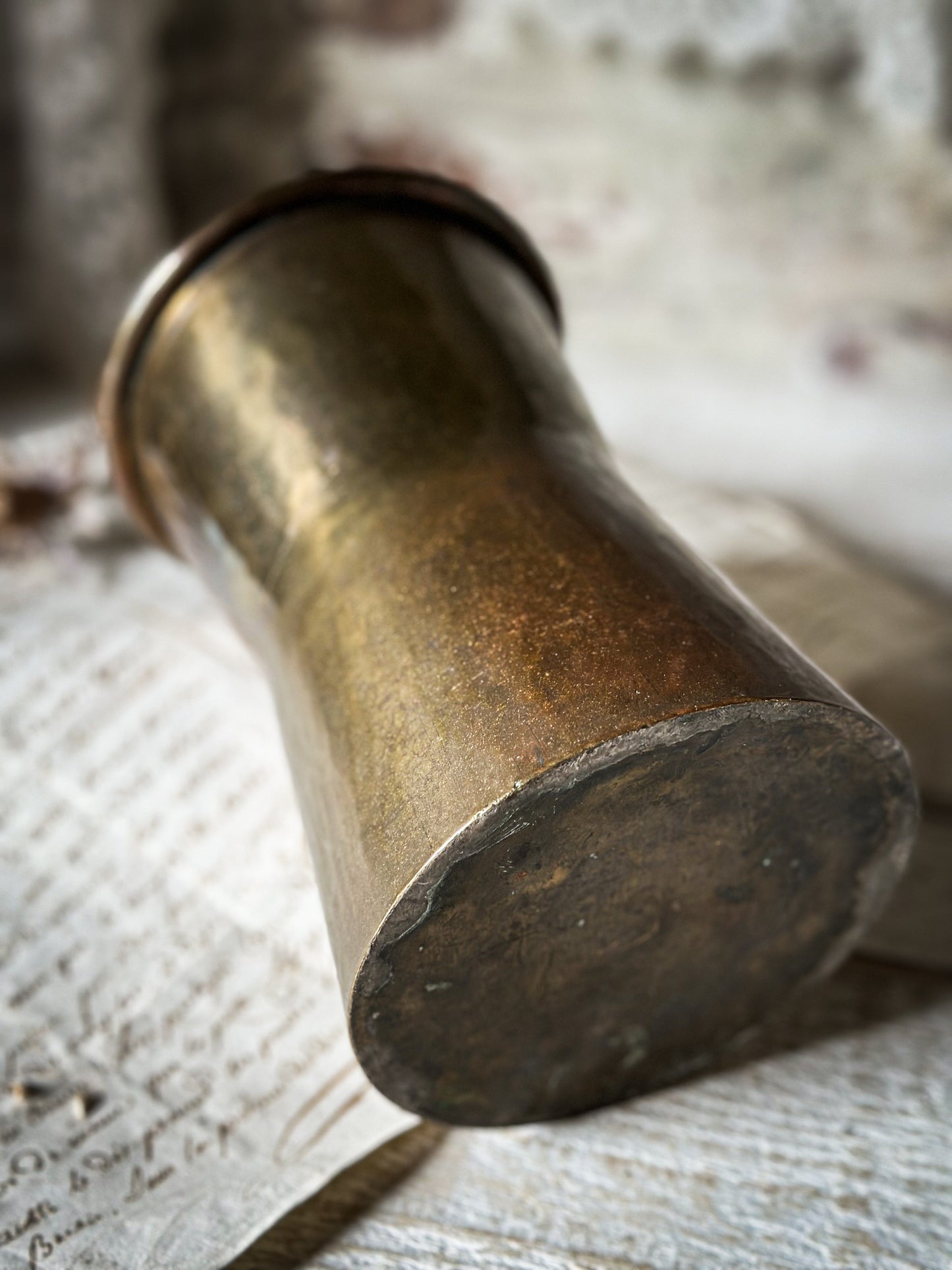 A beautiful Arts and Crafts Brass vase