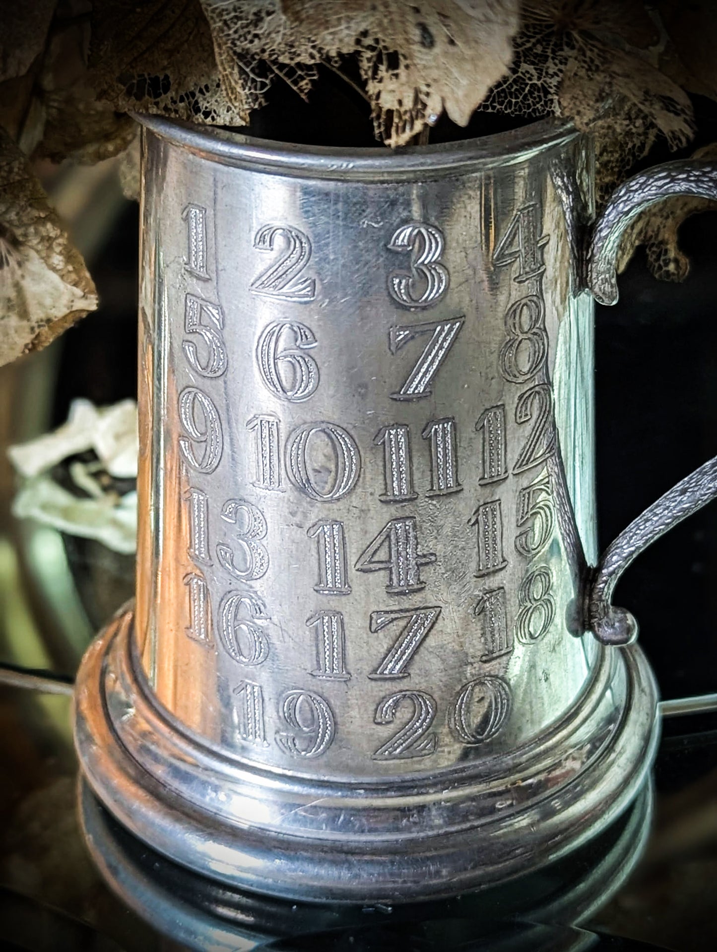 A Vintage Pewter Christening Cup