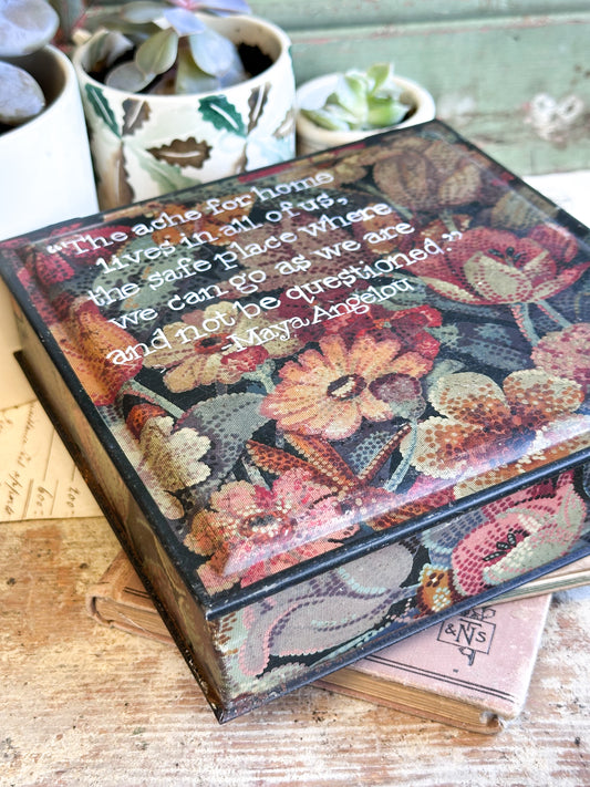 “The Ache for Home…” – Antique Biscuit Tin