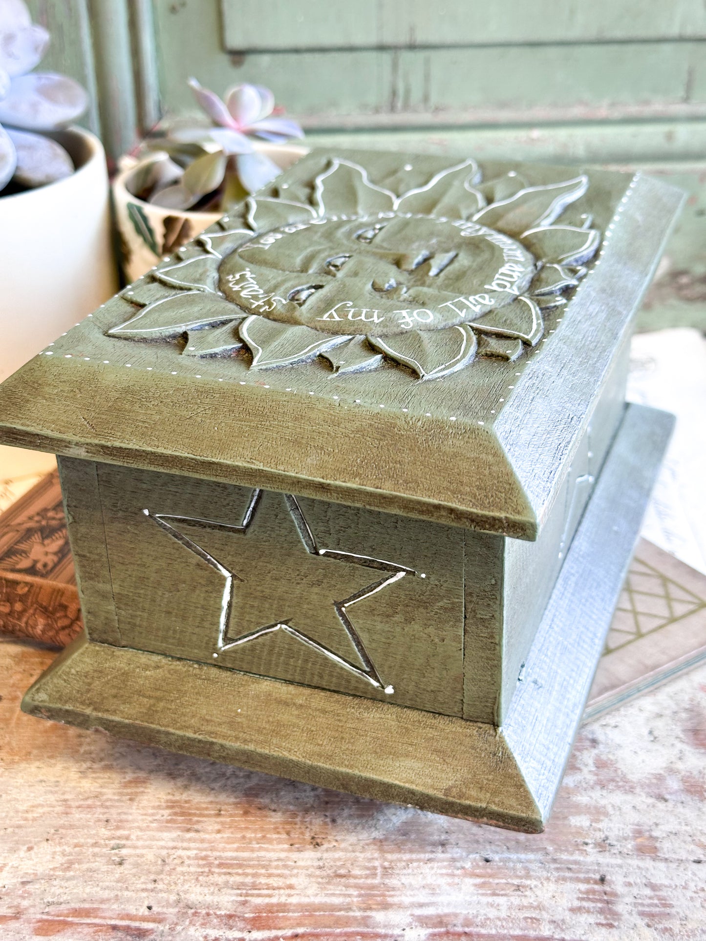 “You Are My Sun, My Moon and All My Stars” – Hand Painted Wooden Box