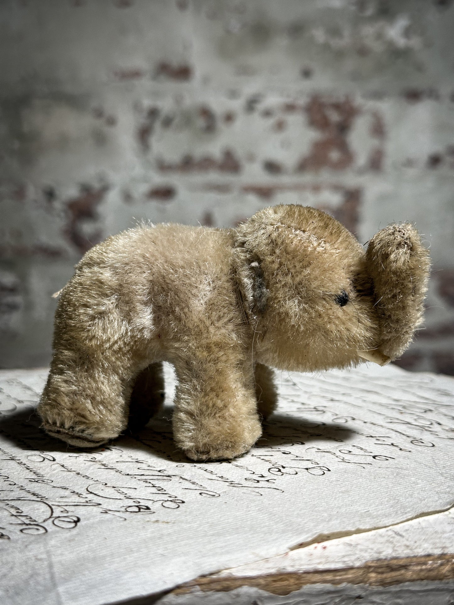 Antique Mohair Toy Elephant