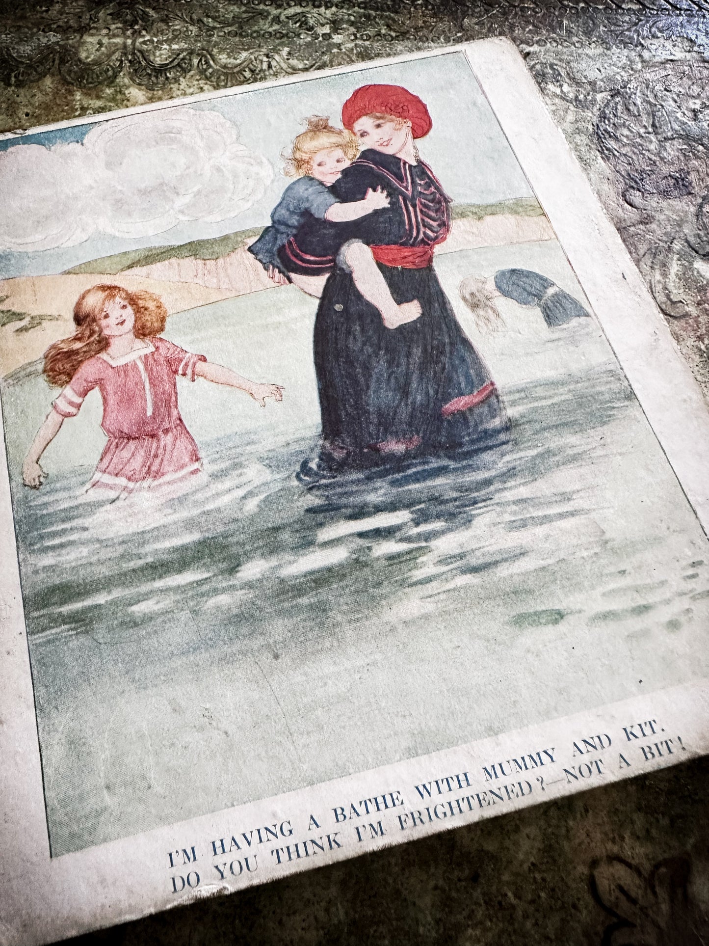 Antique Bo-Peep’s Unbreakable Play Book by Mrs Strang c.1920