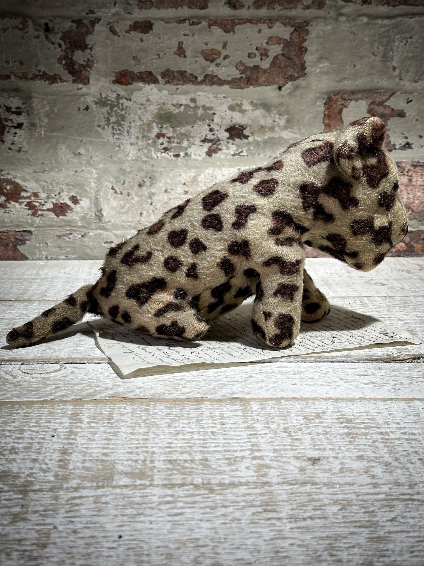 Antique Mohair Toy Leopard