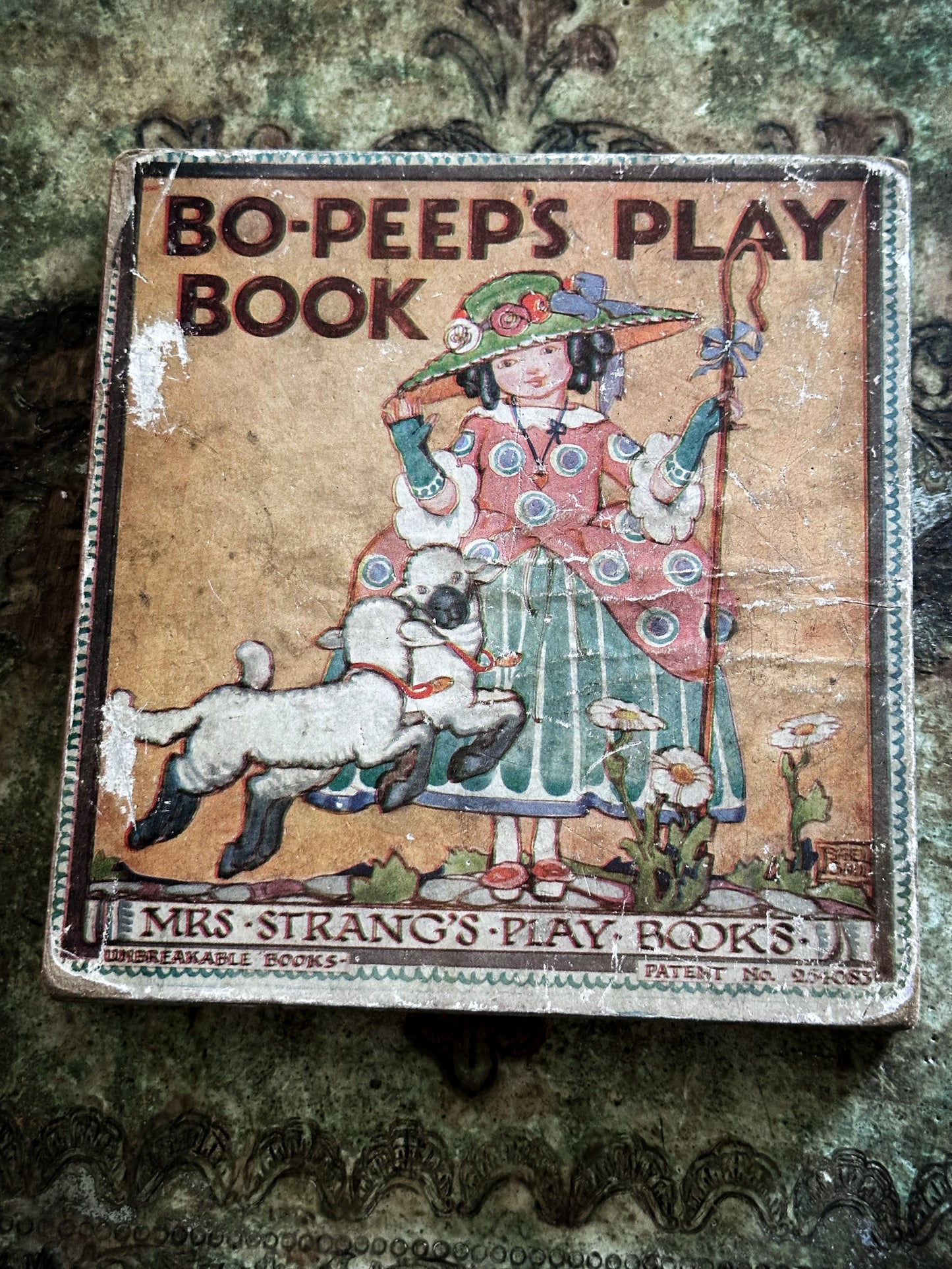 Antique Bo-Peep’s Unbreakable Play Book by Mrs Strang c.1920
