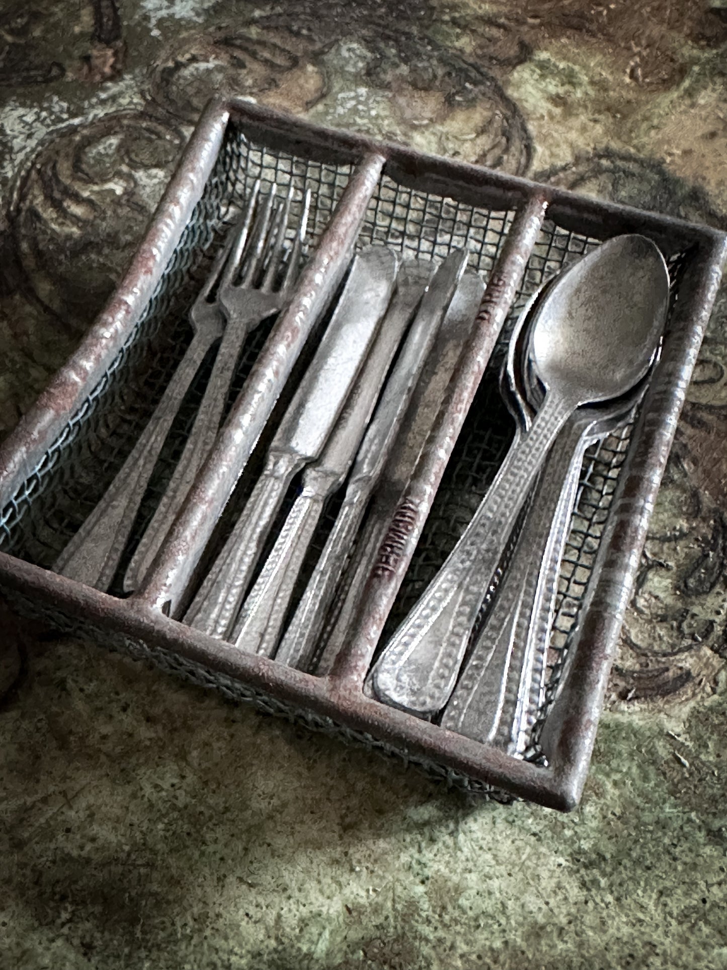 Antique German Dolls House Cutlery Set c.1900