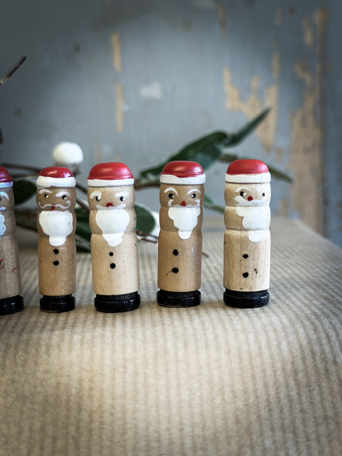 A Vintage German Reworked Erzgebirge Santa Claus For A Christmas Putz Village