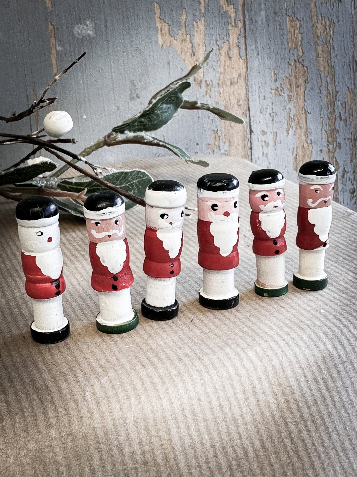 A Vintage German Reworked Erzgebirge Santa Claus For A Christmas Putz Village