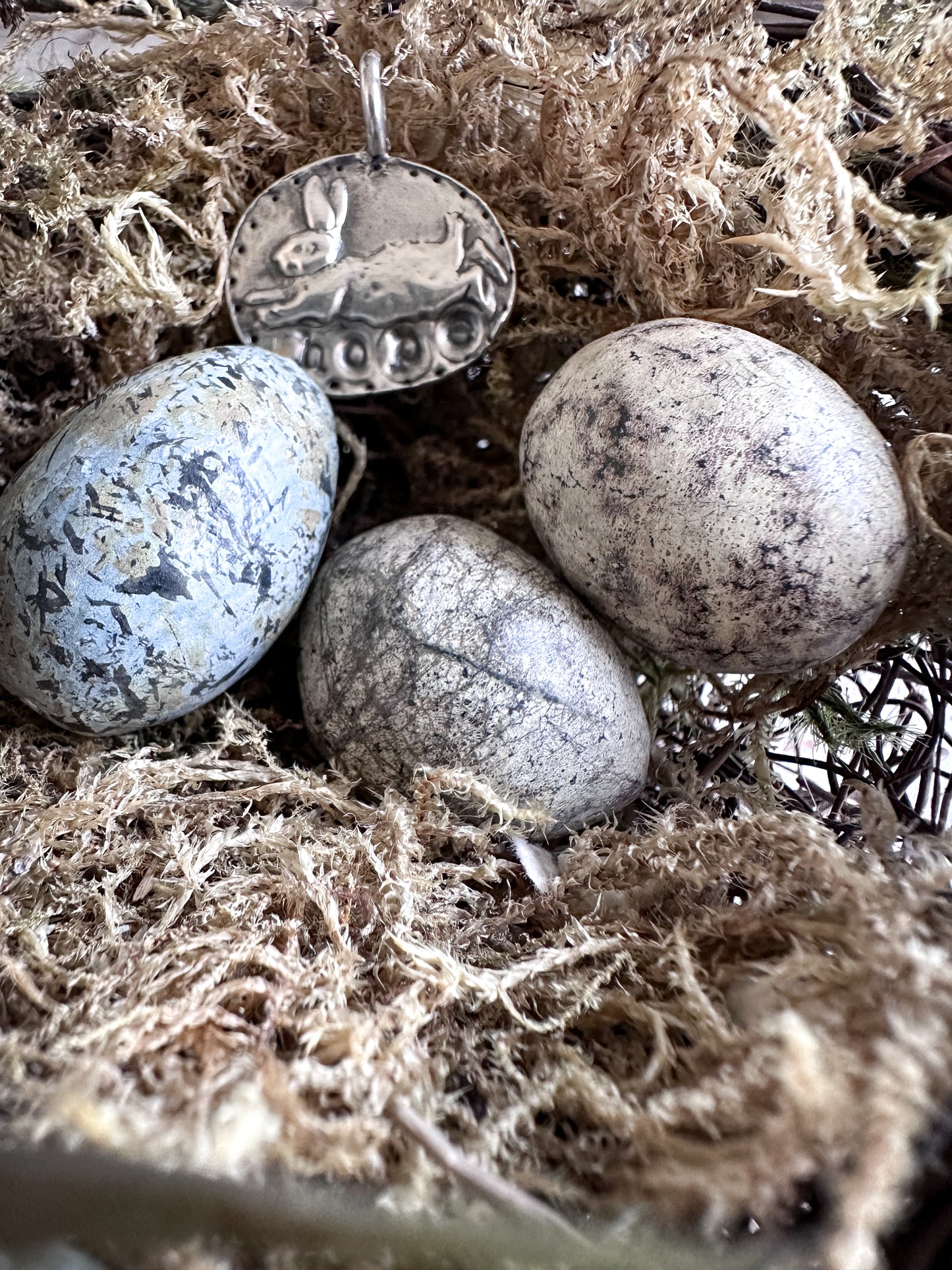Rabbit of Hope Pendant – Handcrafted .999 Fine Silver Necklace