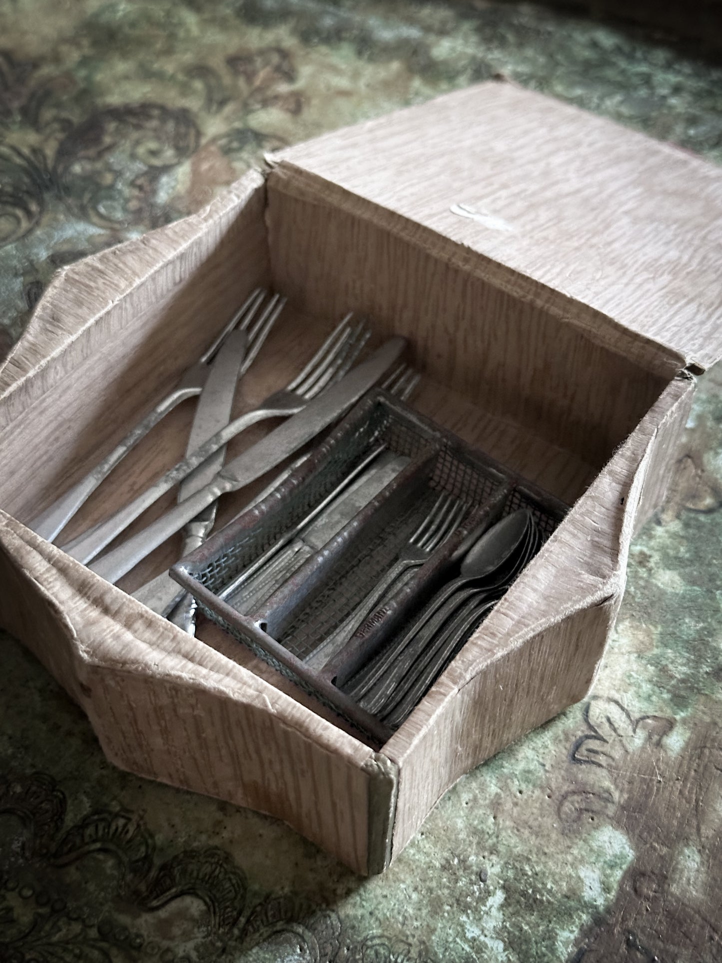 Antique German Dolls House Cutlery Set c.1900