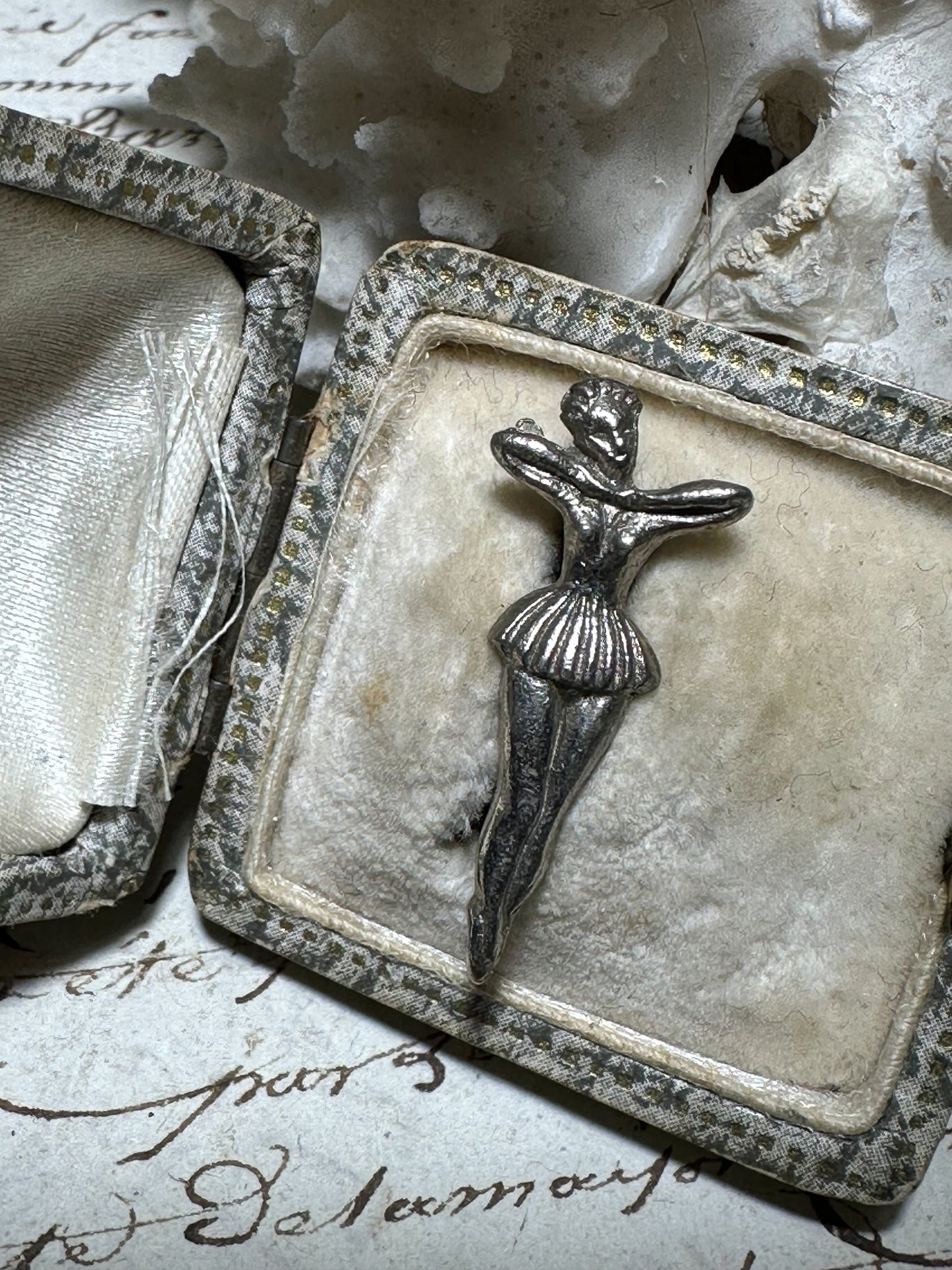 A Vintage Silver Ballet Pin