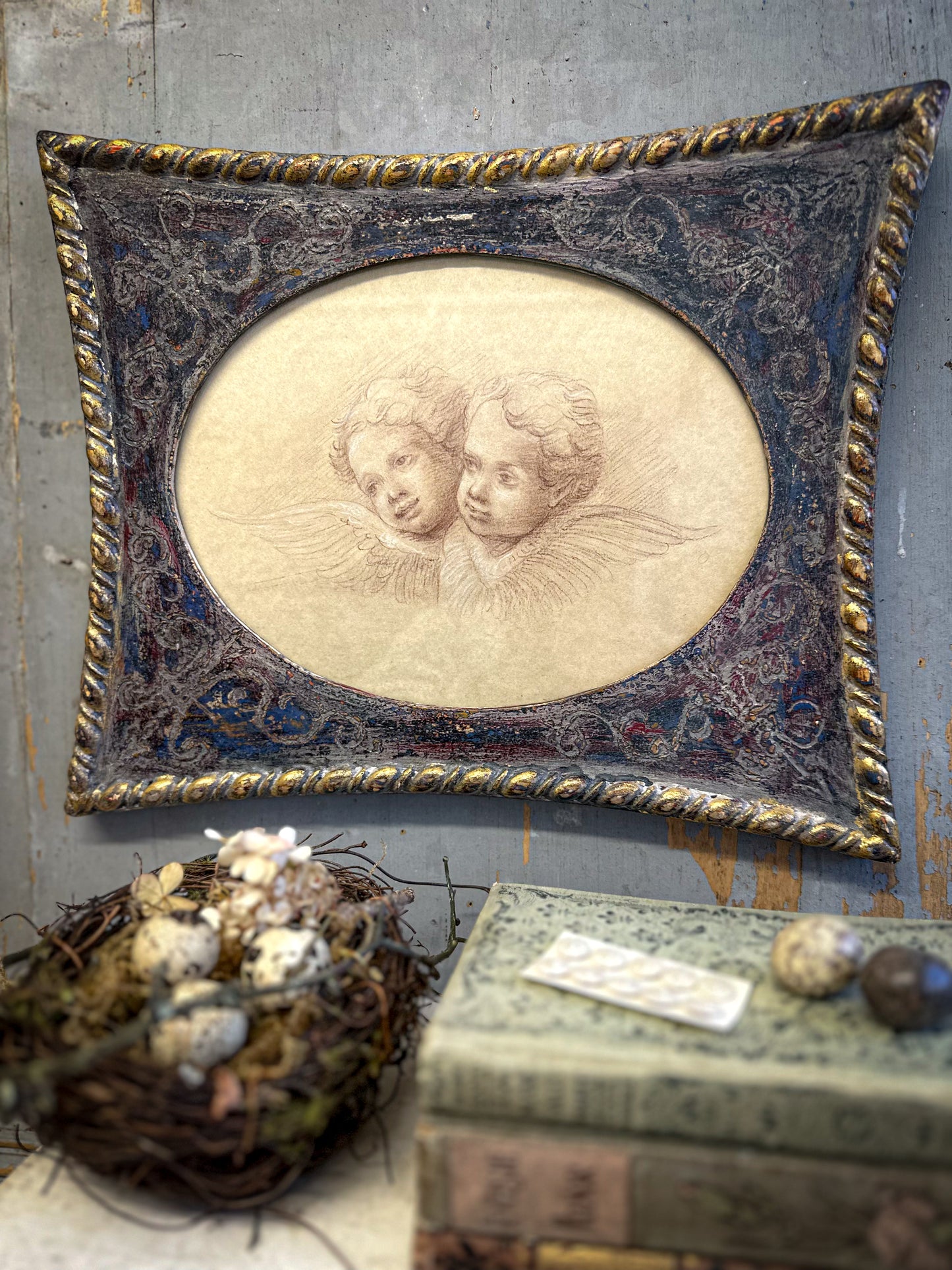 Vintage Cherub Picture