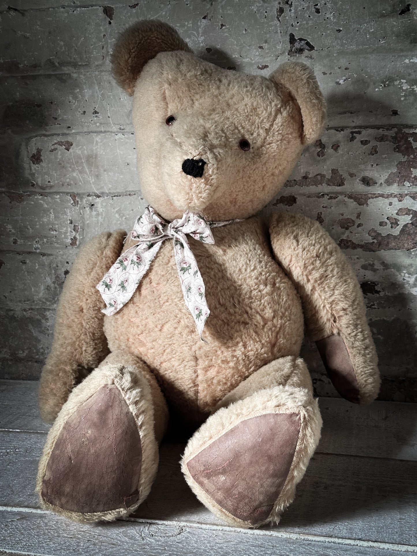 A lovely old large vintage teddy bear