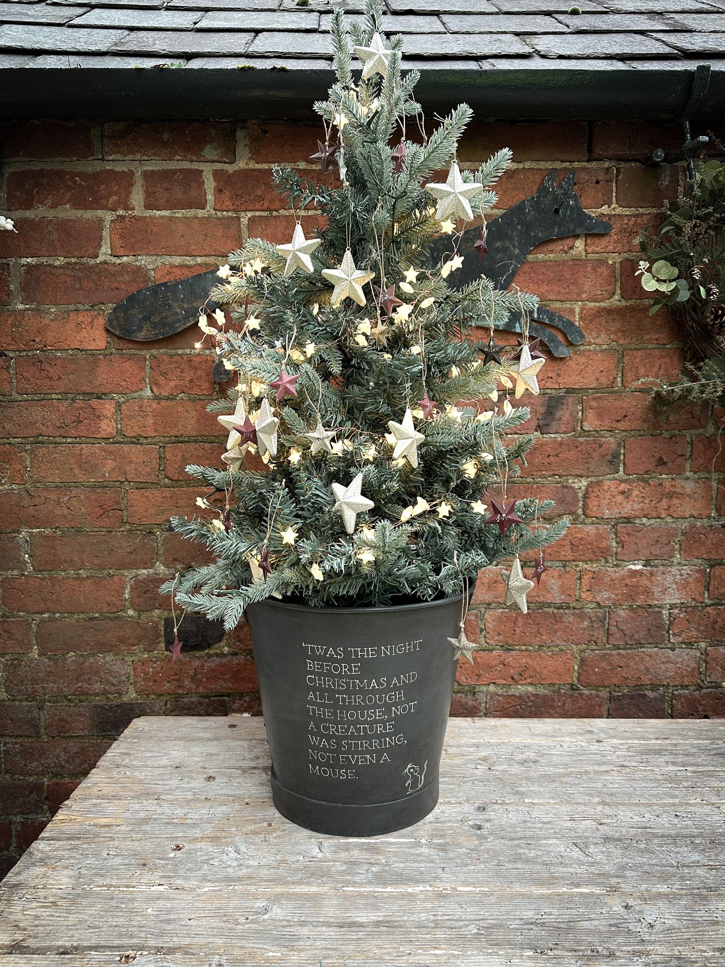 A beautiful heirloom vintage galvanised bucket hand painted using traditional sign writer’s techniques and materials