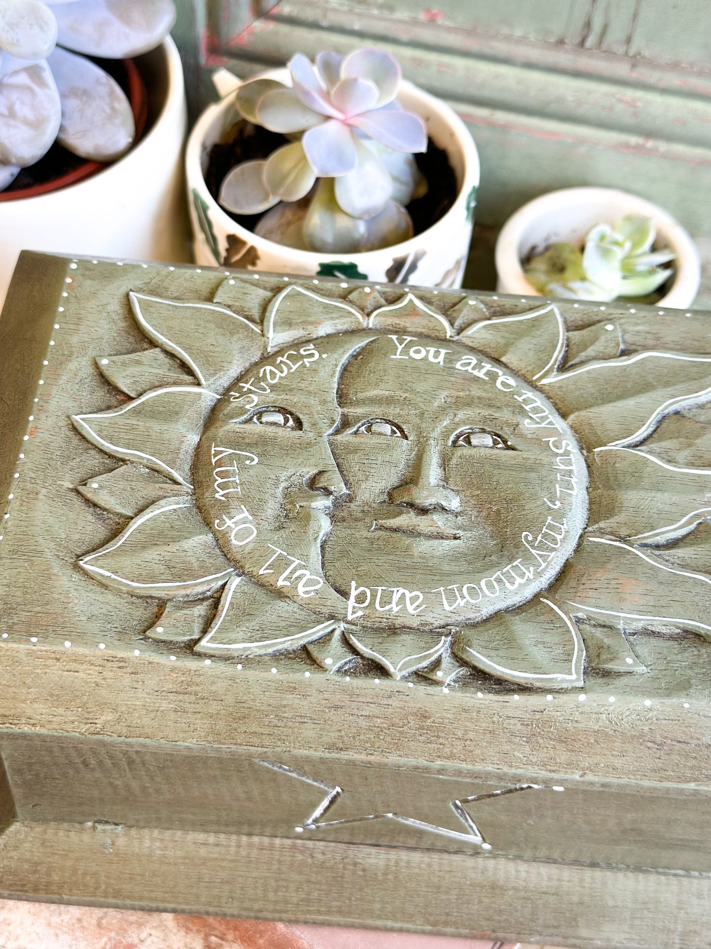 “You Are My Sun, My Moon and All My Stars” – Hand Painted Wooden Box